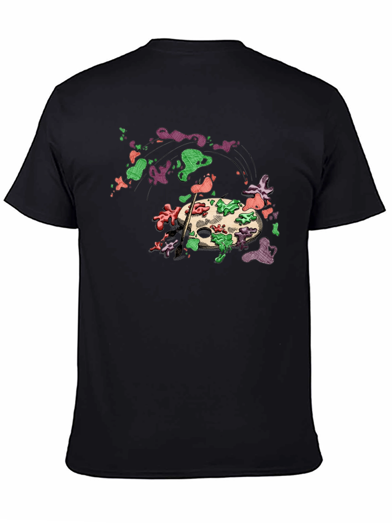Art Palette Graphic Tee - Painters Style T-Shirt