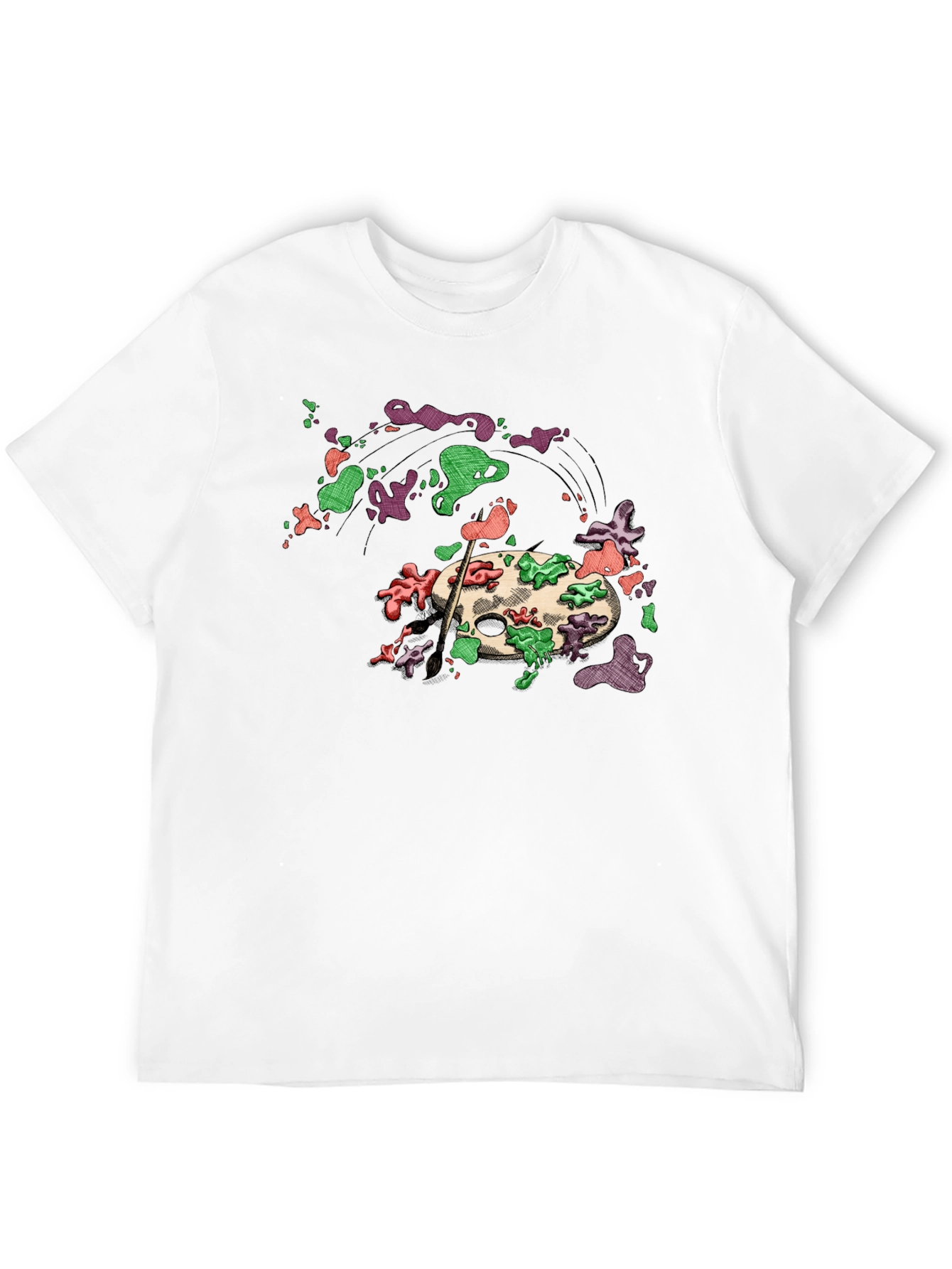 Art Palette Graphic Tee - Painters Style T-Shirt