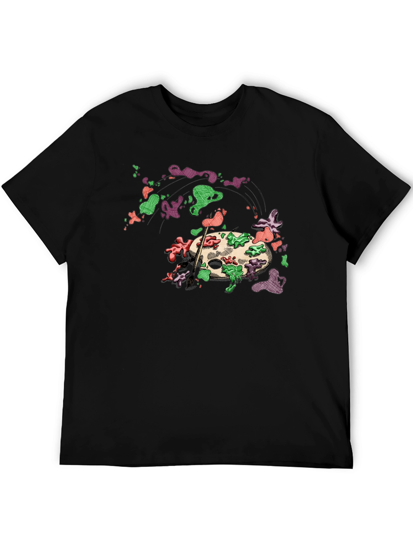Art Palette Graphic Tee - Painters Style T-Shirt
