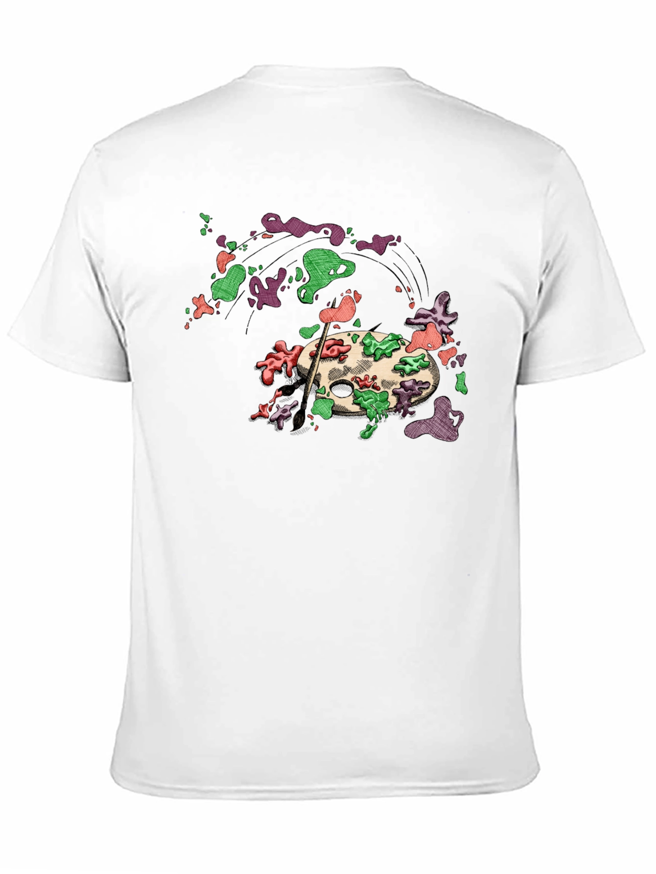 Art Palette Graphic Tee - Painters Style T-Shirt