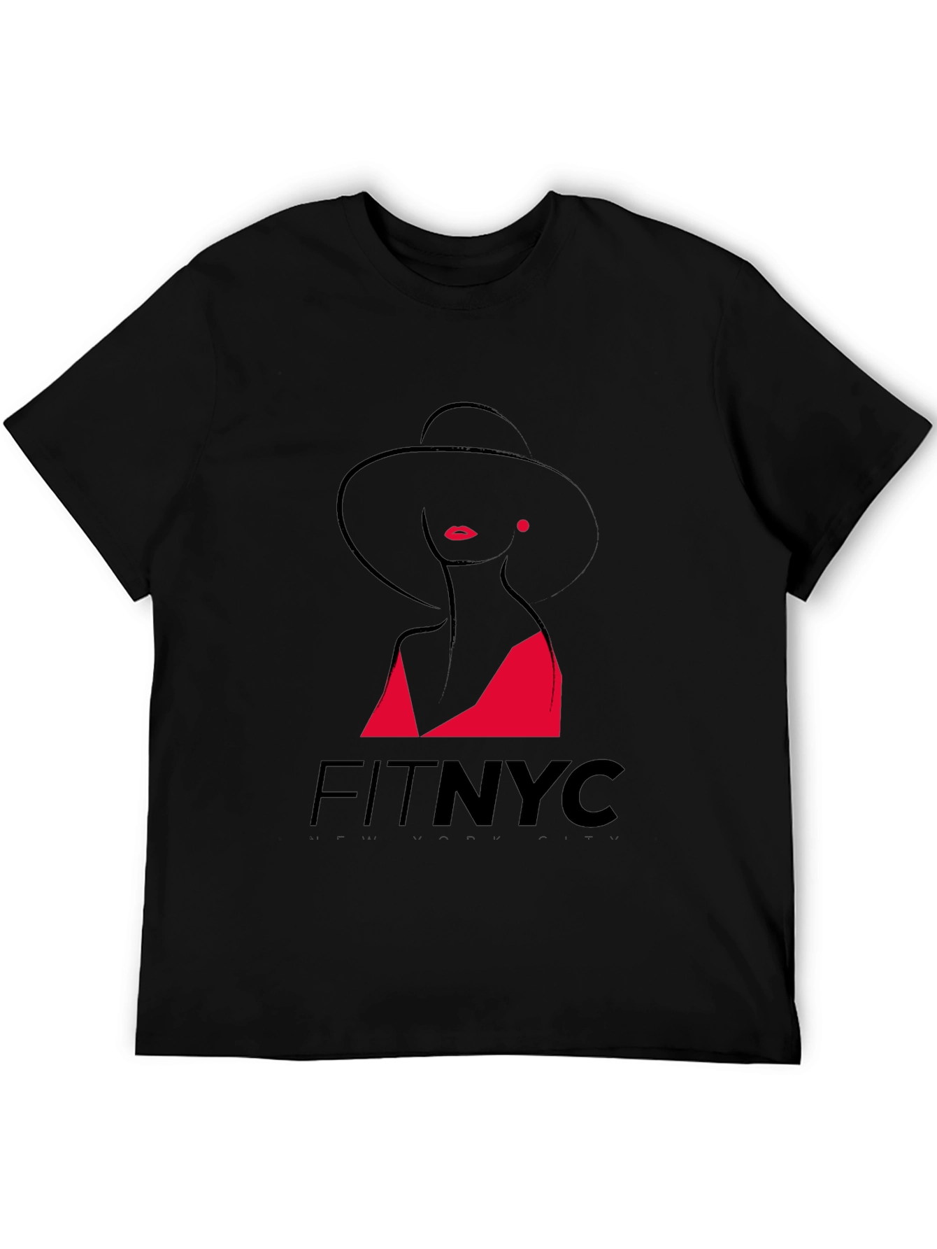 Elegant Woman Graphic Black T-Shirt