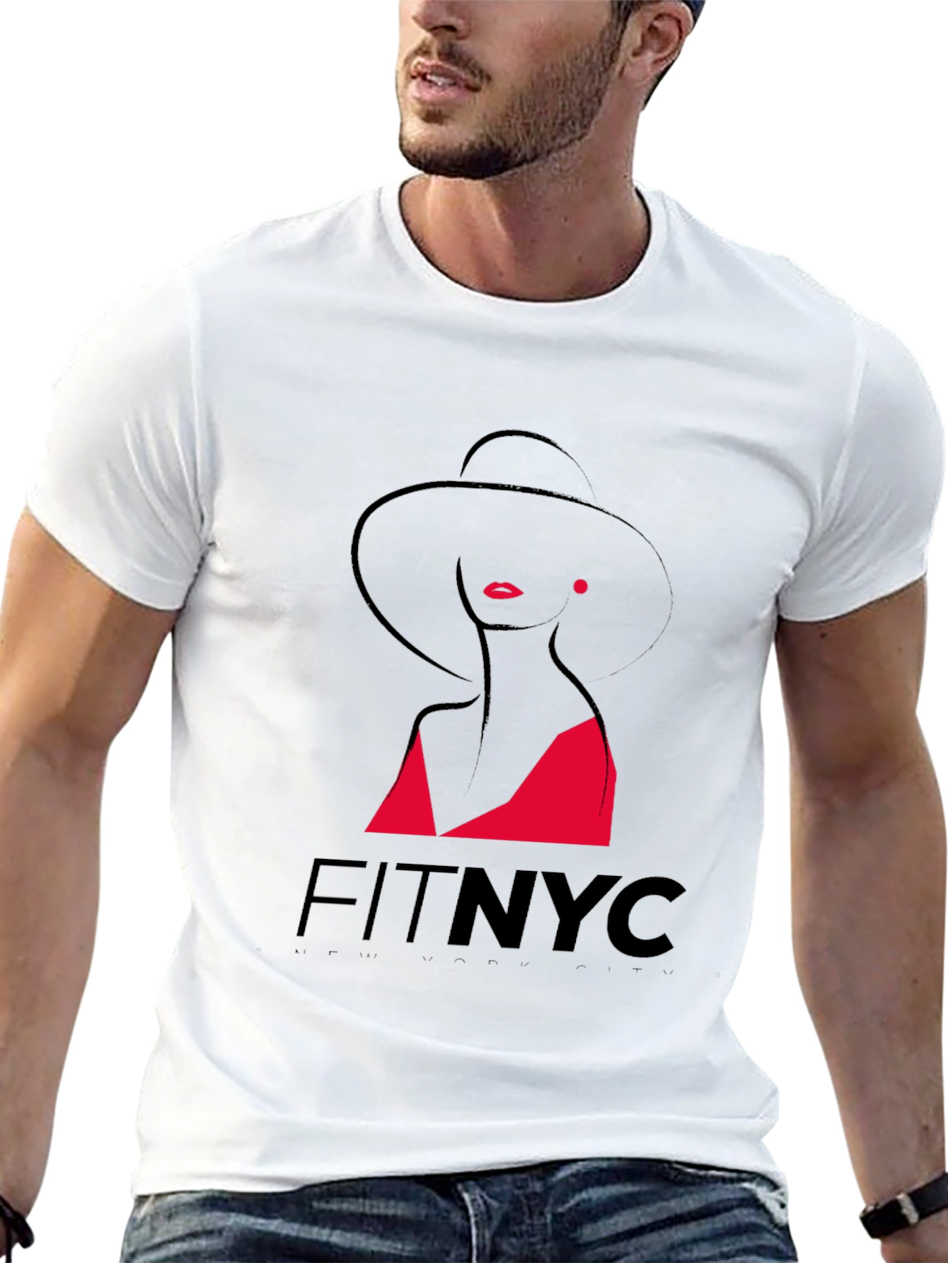 Elegant Woman Graphic Black T-Shirt