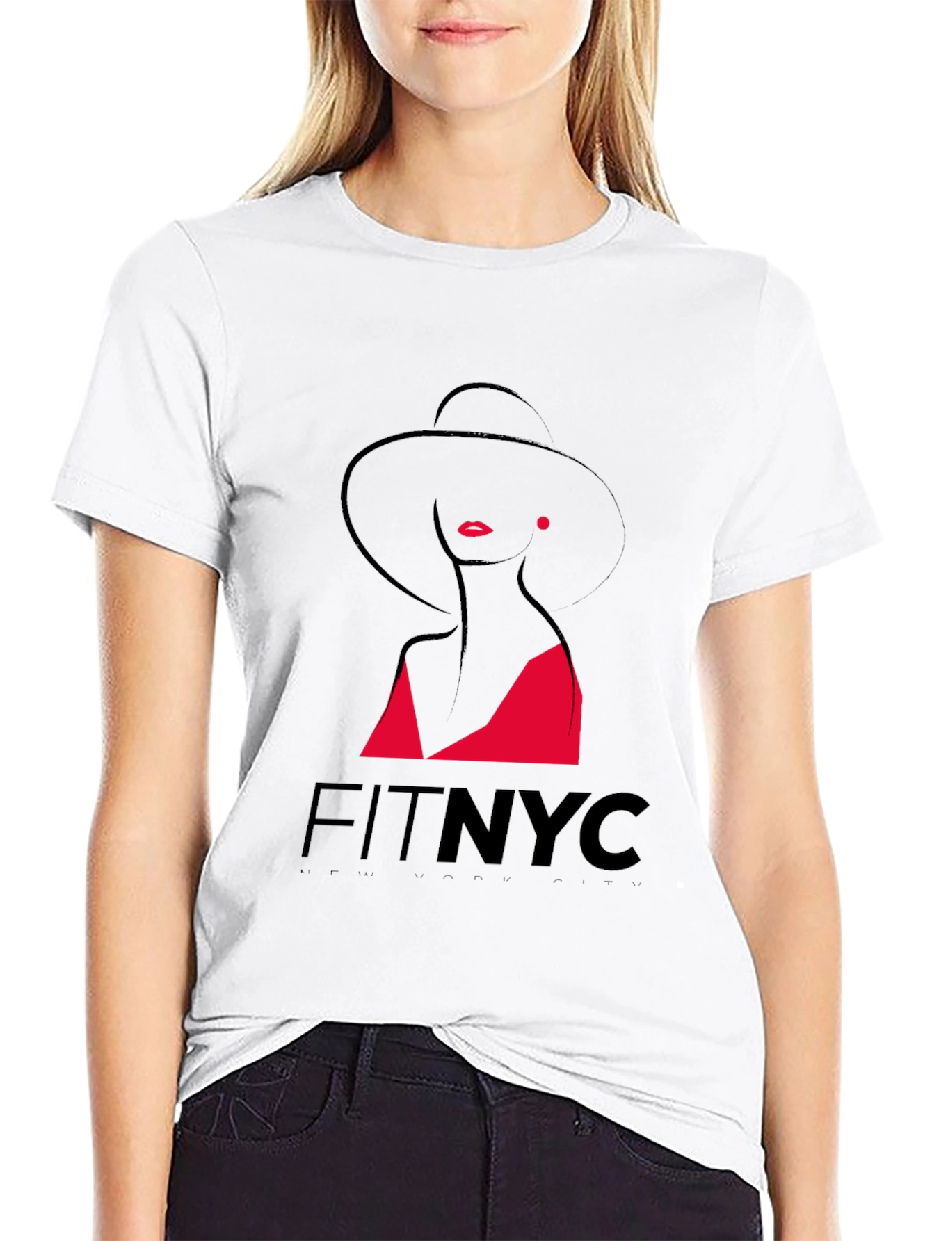 Elegant Woman Graphic Black T-Shirt