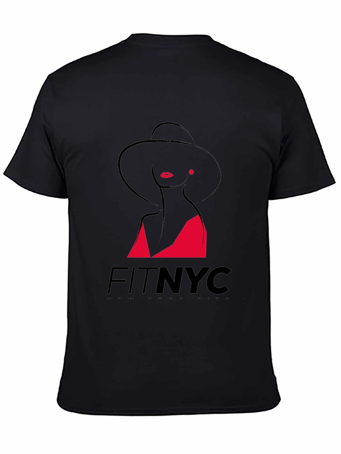 Elegant Woman Graphic Black T-Shirt