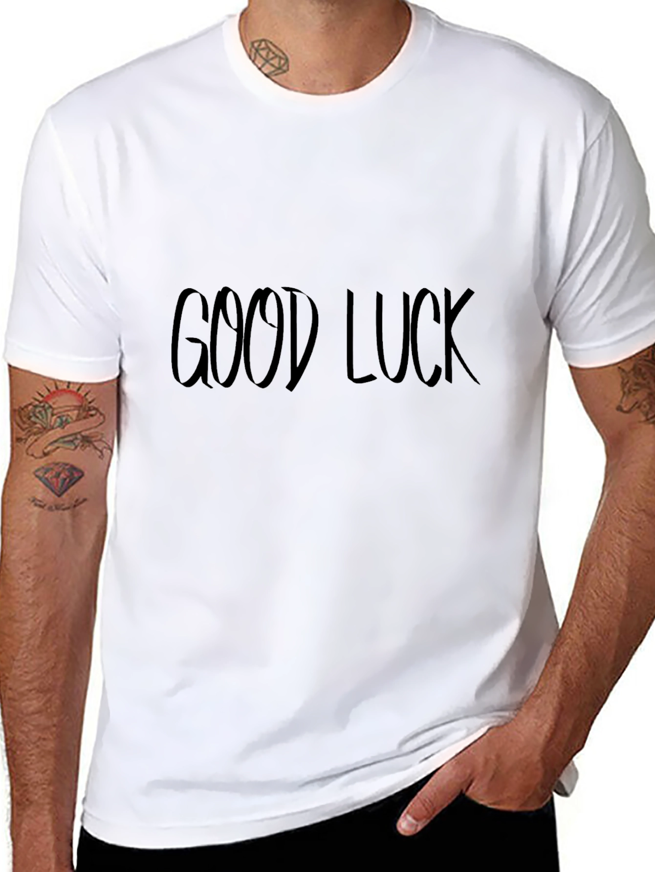 Good Luck Black Tee