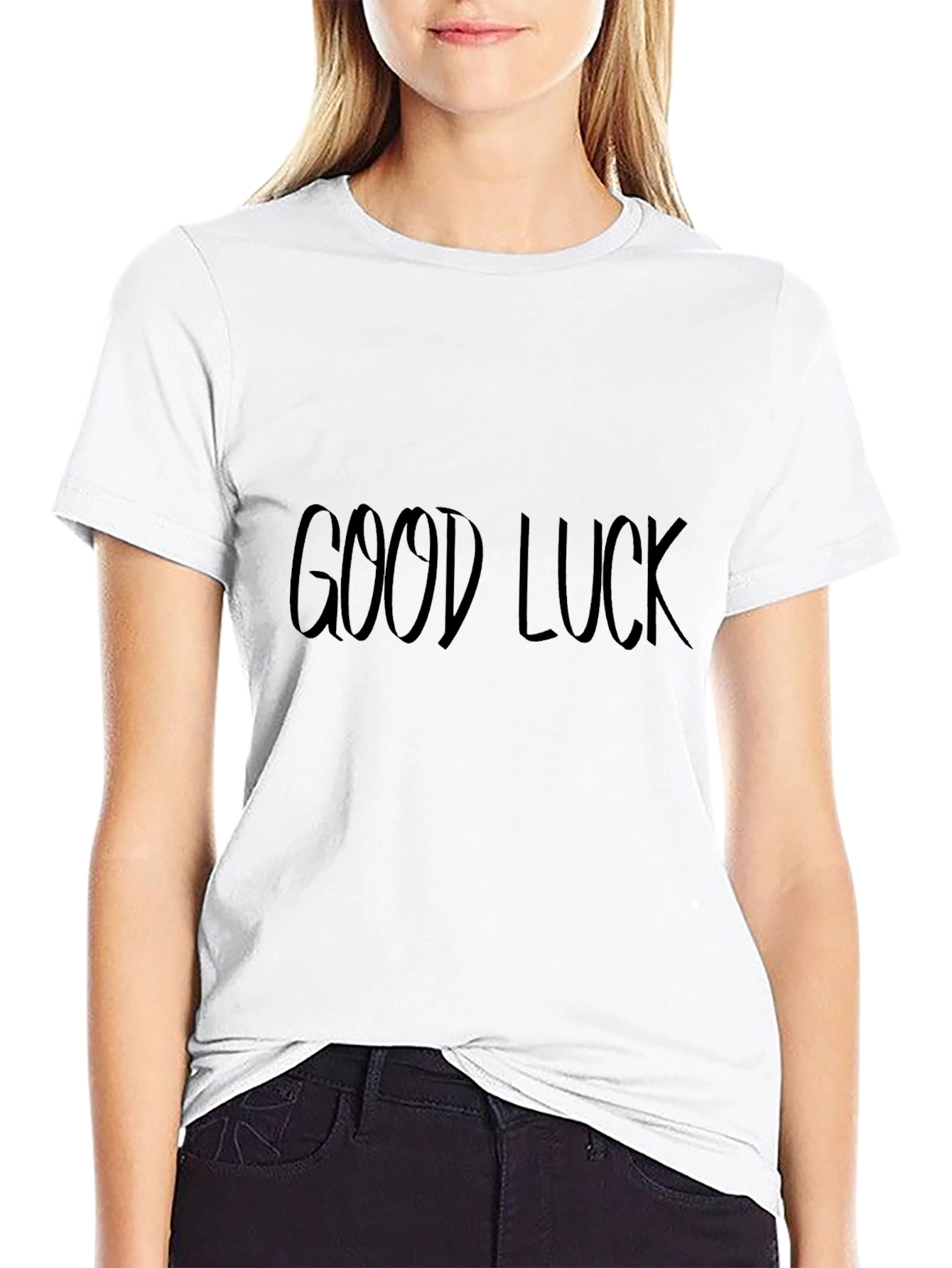 Good Luck Black Tee