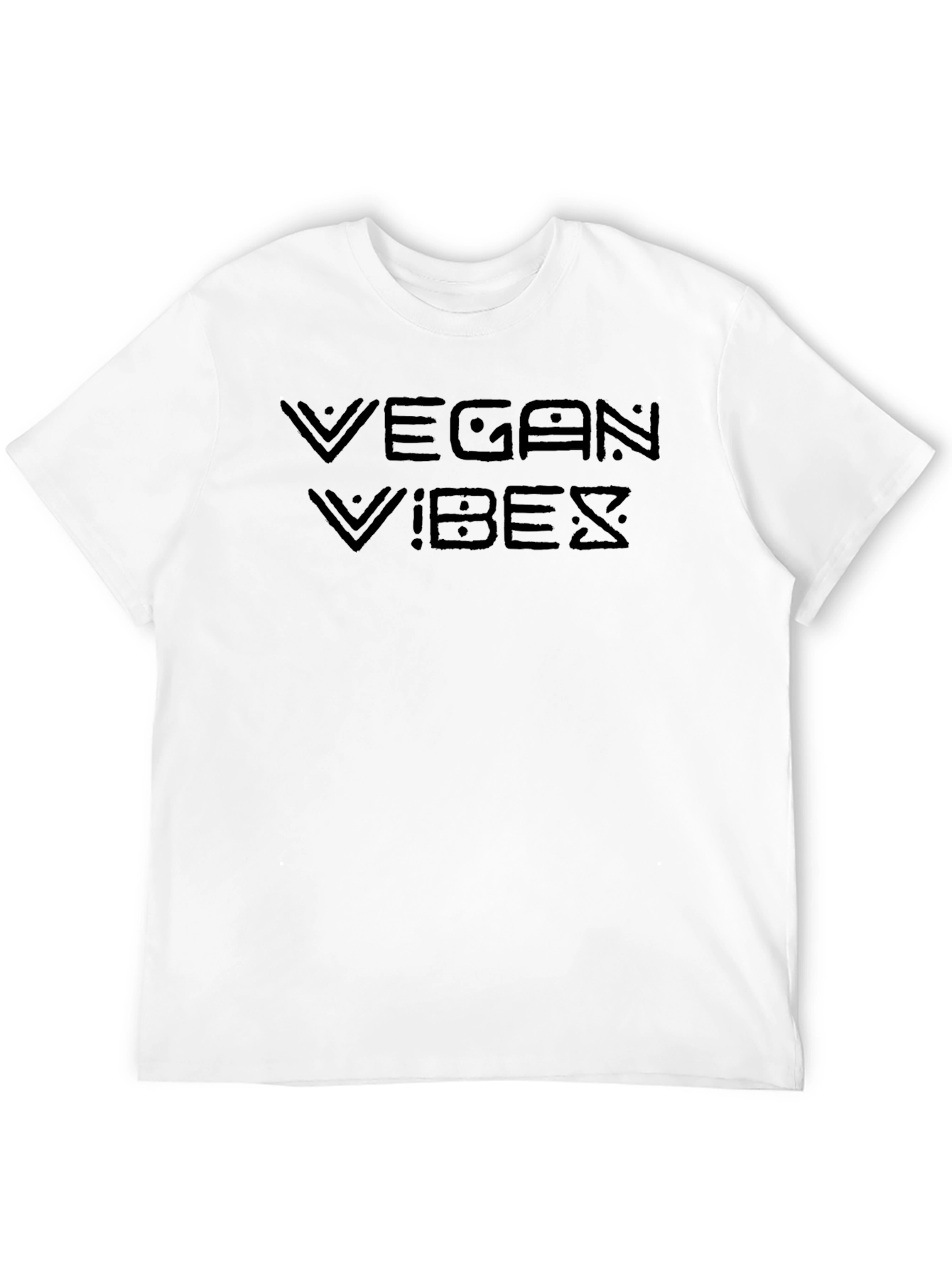 Vegan Vibes Black T-Shirt - Stylish & Comfortable