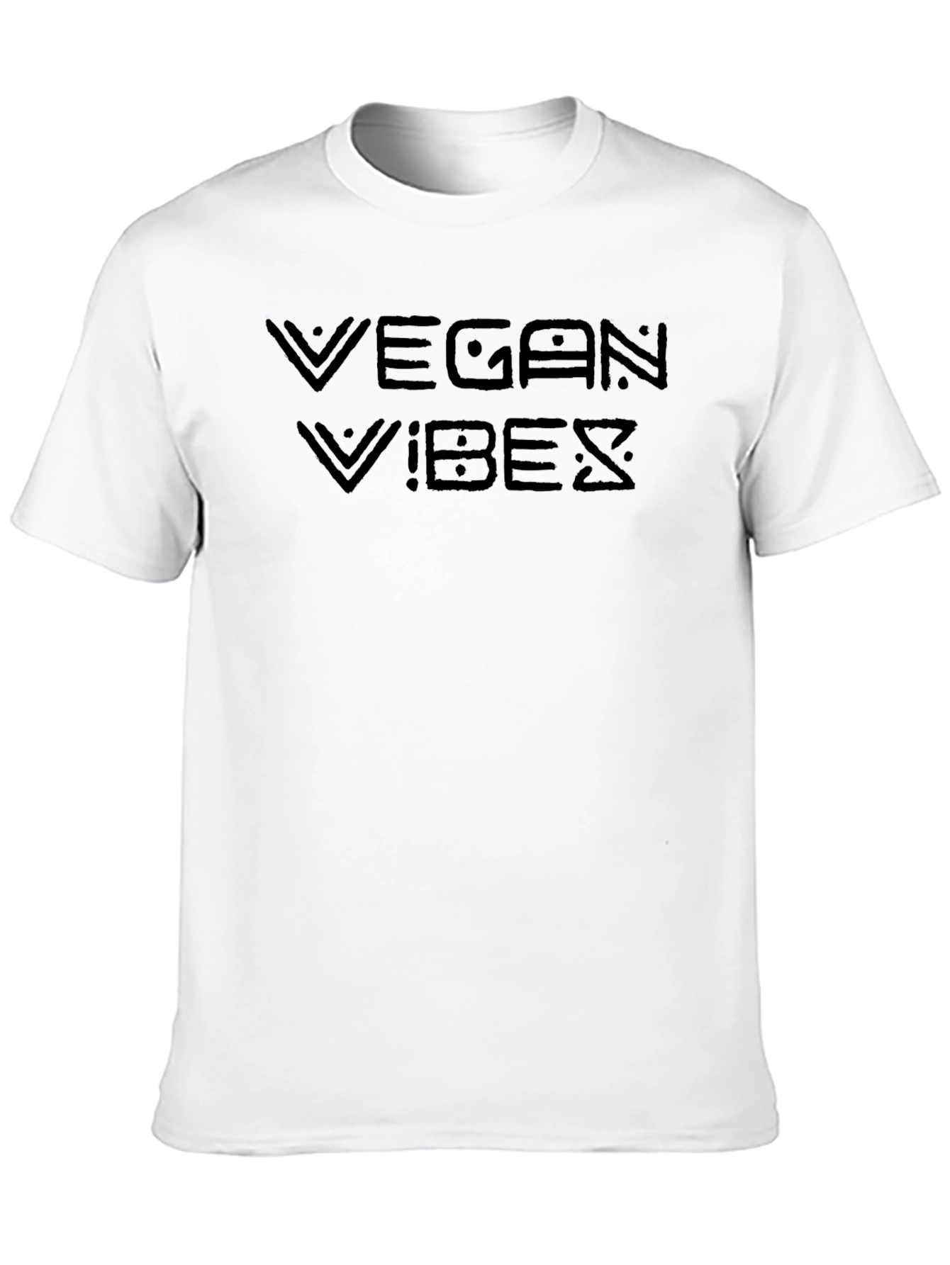 Vegan Vibes Black T-Shirt - Stylish & Comfortable