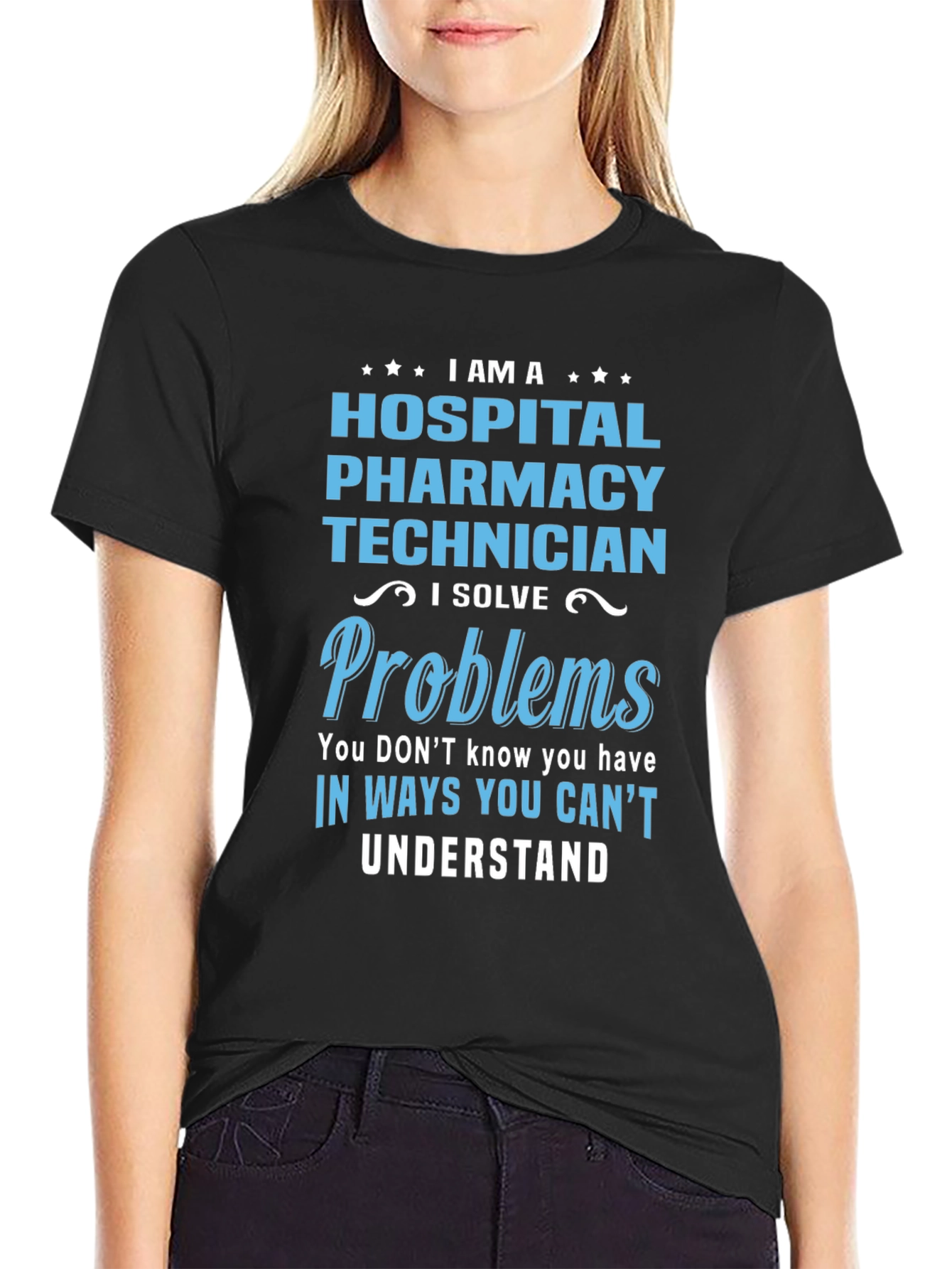 Hospital Pharmacy Technician T-Shirt - Problem Solver