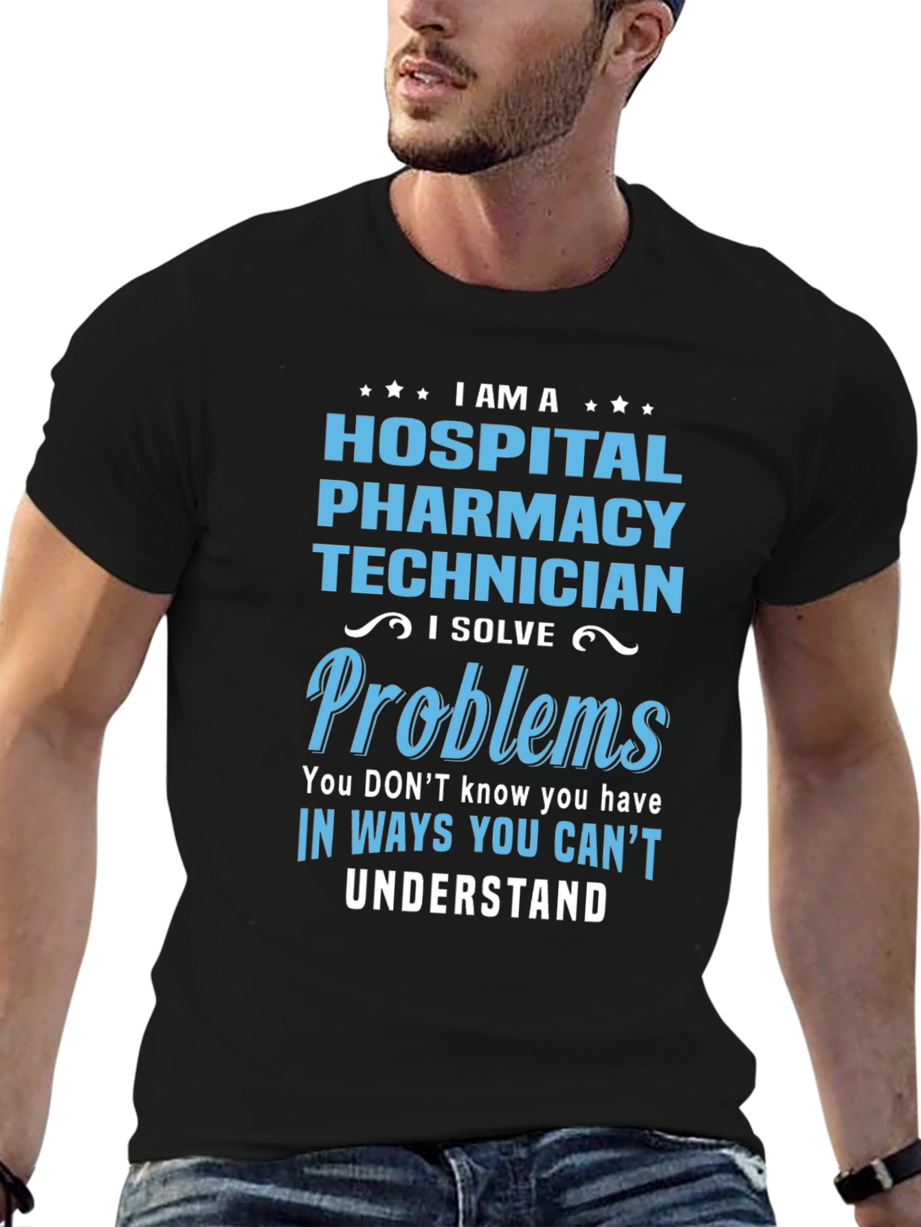 Hospital Pharmacy Technician T-Shirt - Problem Solver