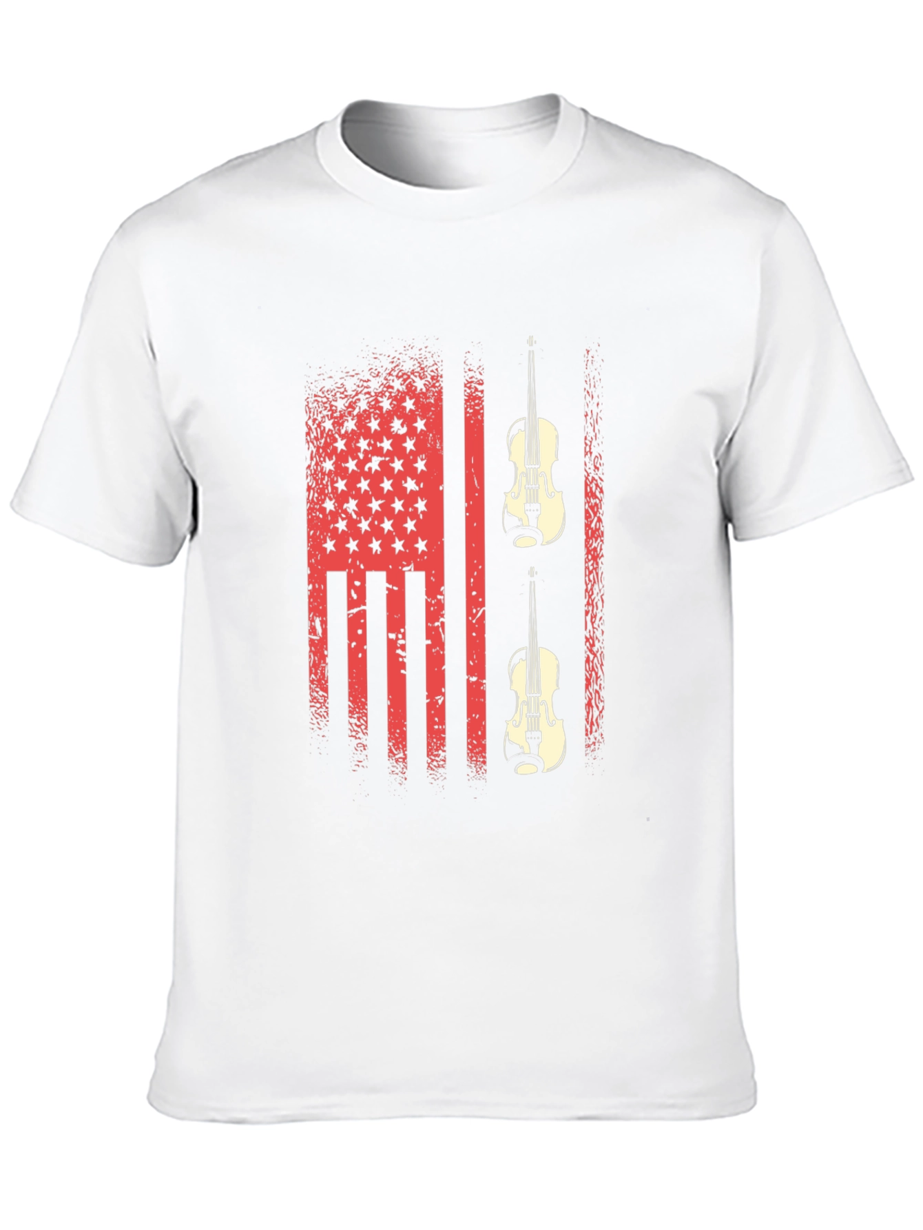 American Flag Violin Graphic Tee