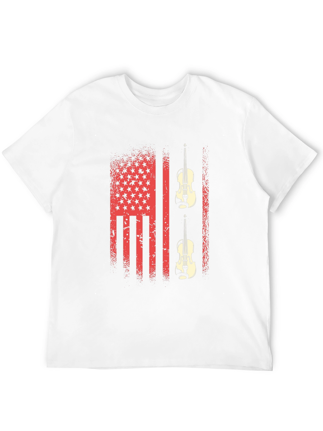 American Flag Violin Graphic Tee