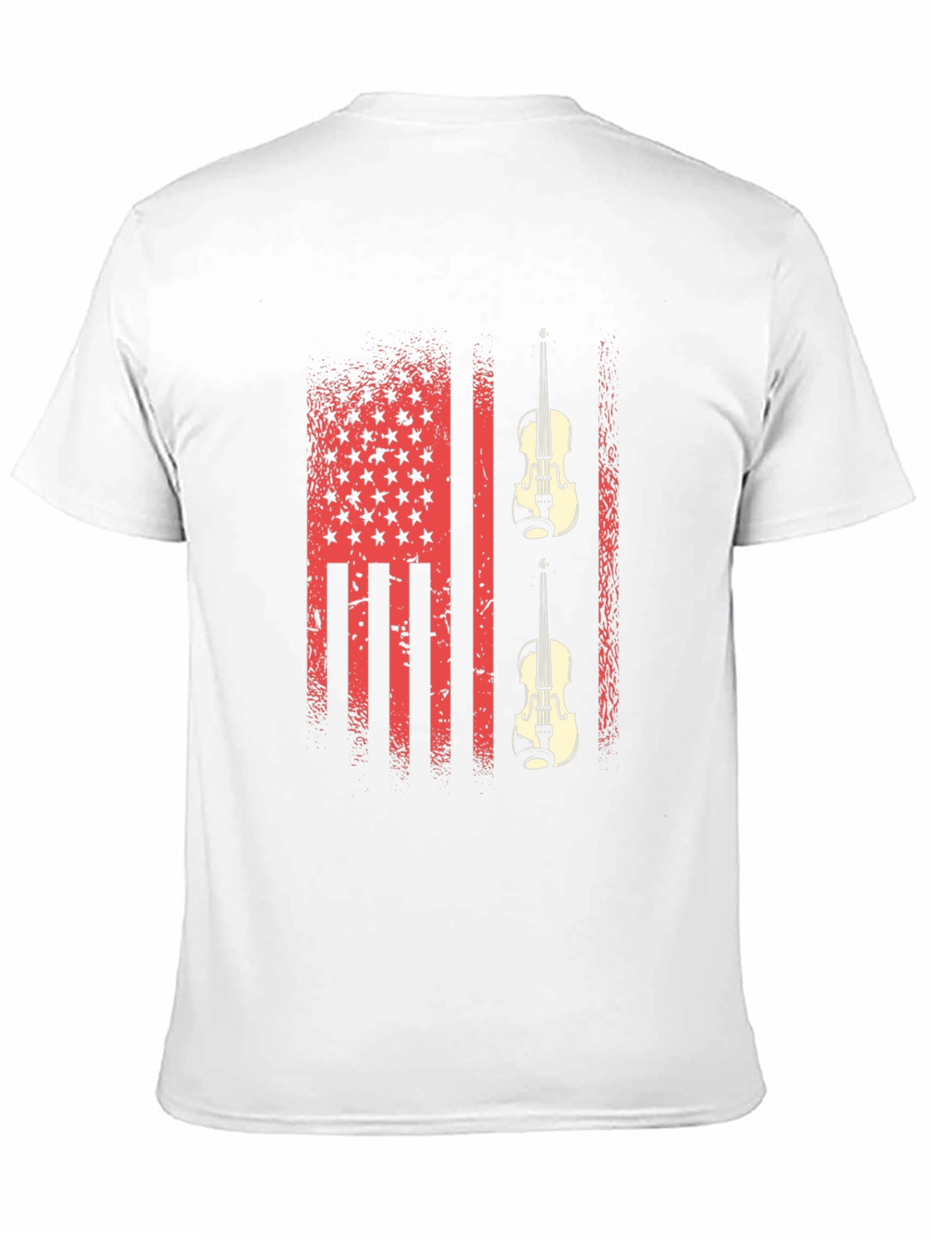 American Flag Violin Graphic Tee