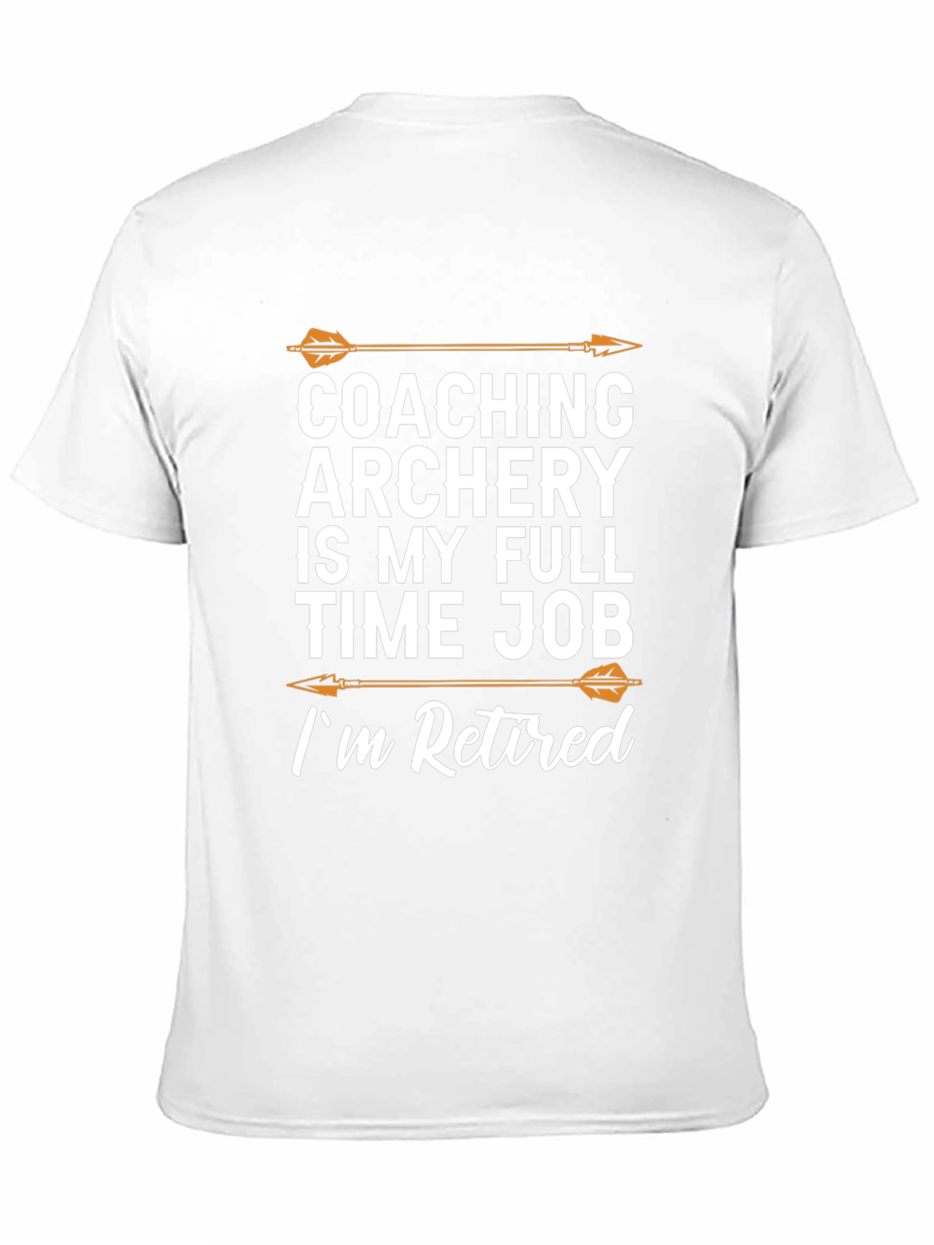 Coaching Archery Retired T-Shirt Black Cotton Tee