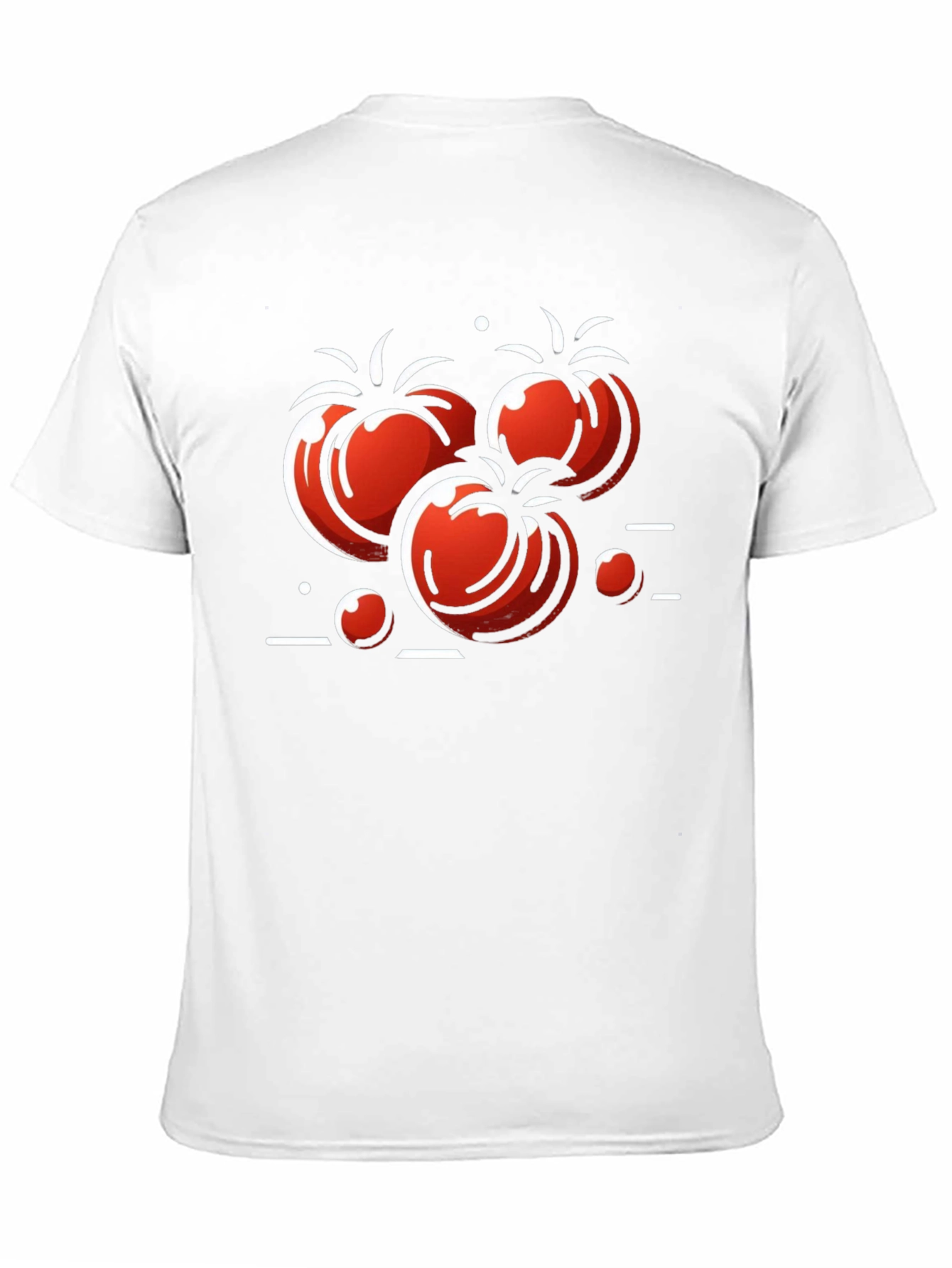 Tomato Graphic Print Black T-Shirt