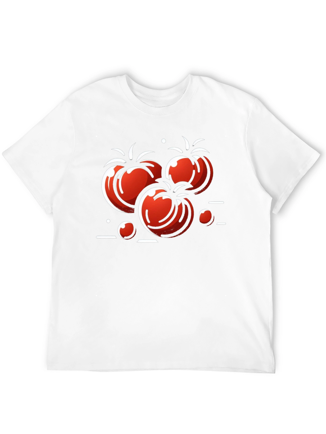 Tomato Graphic Print Black T-Shirt
