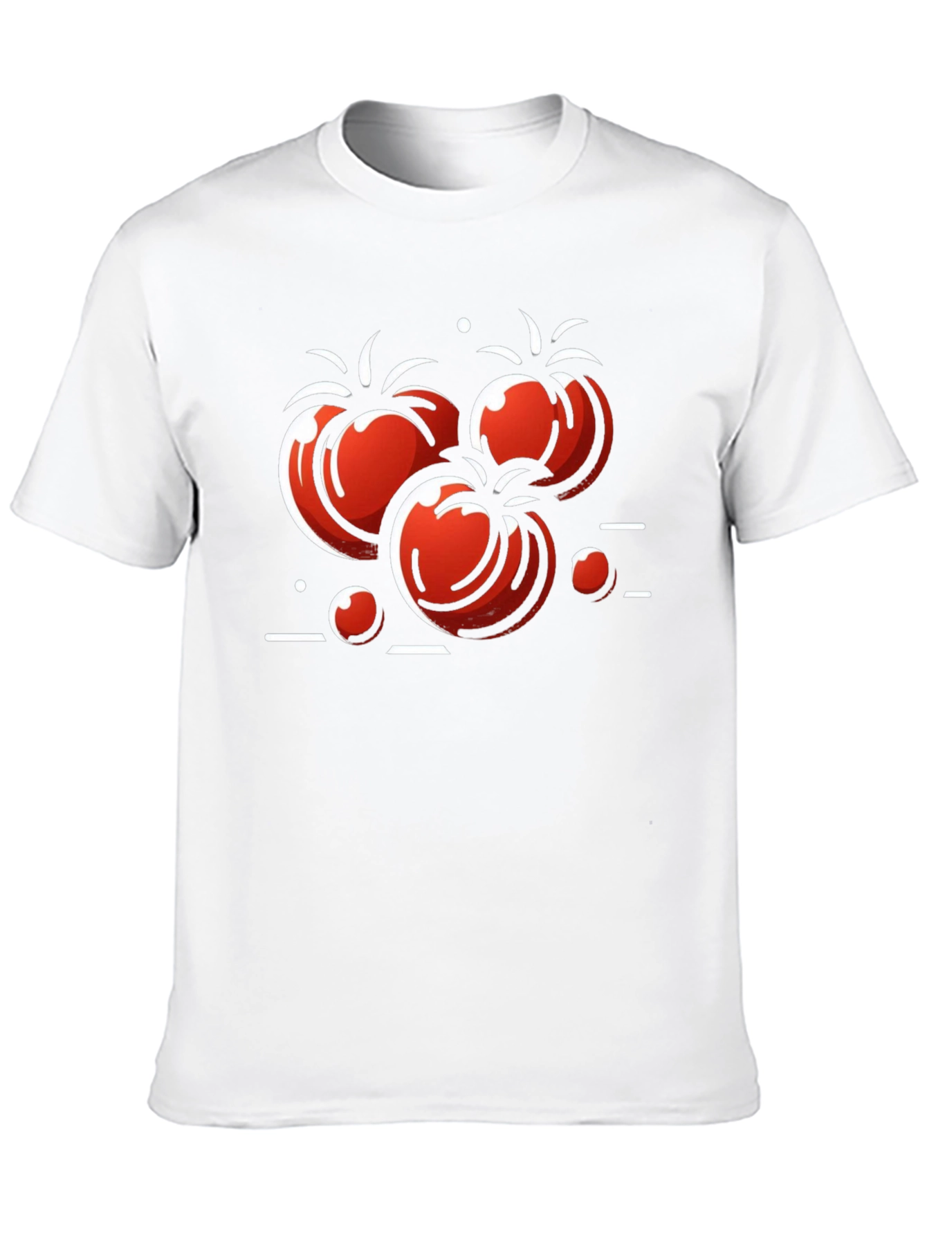 Tomato Graphic Print Black T-Shirt