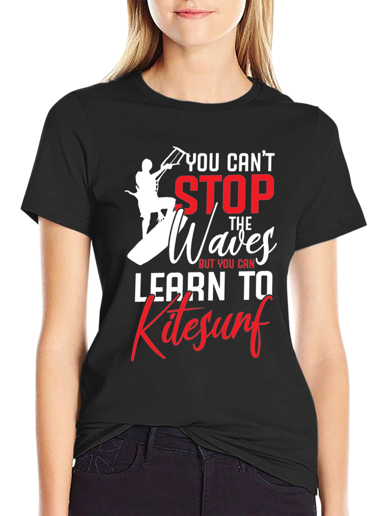 Kitesurf Graphic T-Shirt - You Cant Stop the Waves