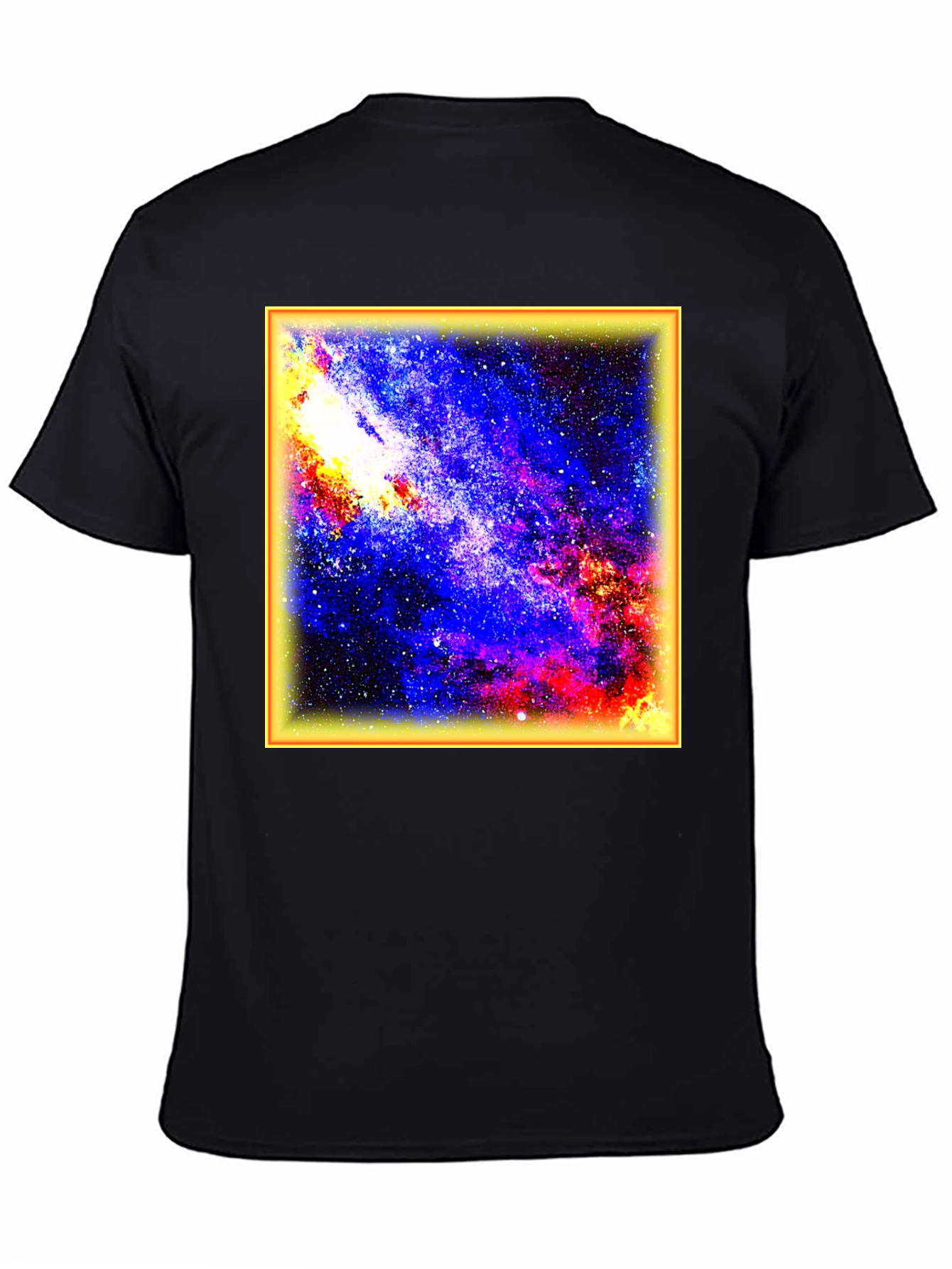 Galaxy Print Black T-Shirt