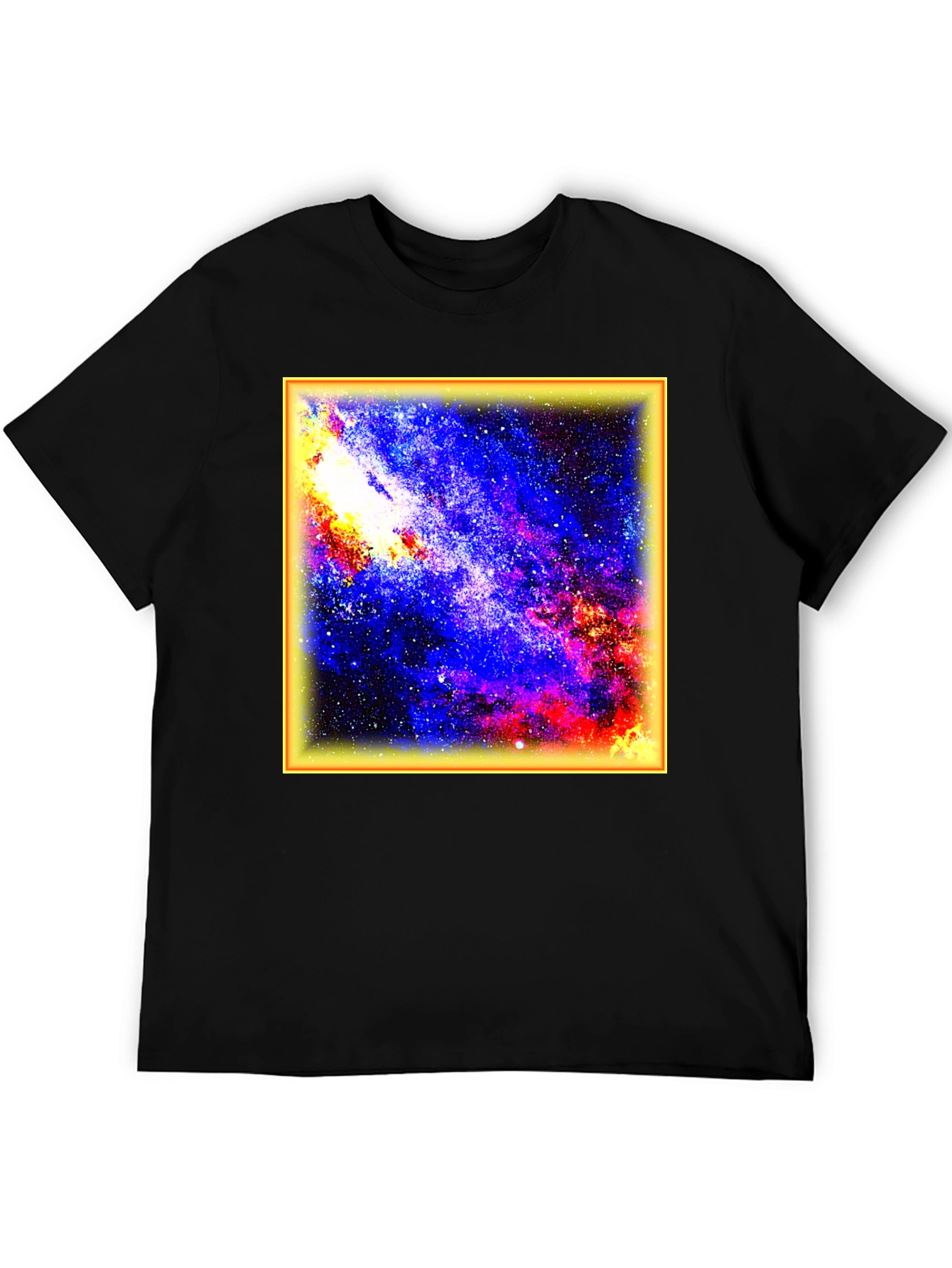 Galaxy Print Black T-Shirt