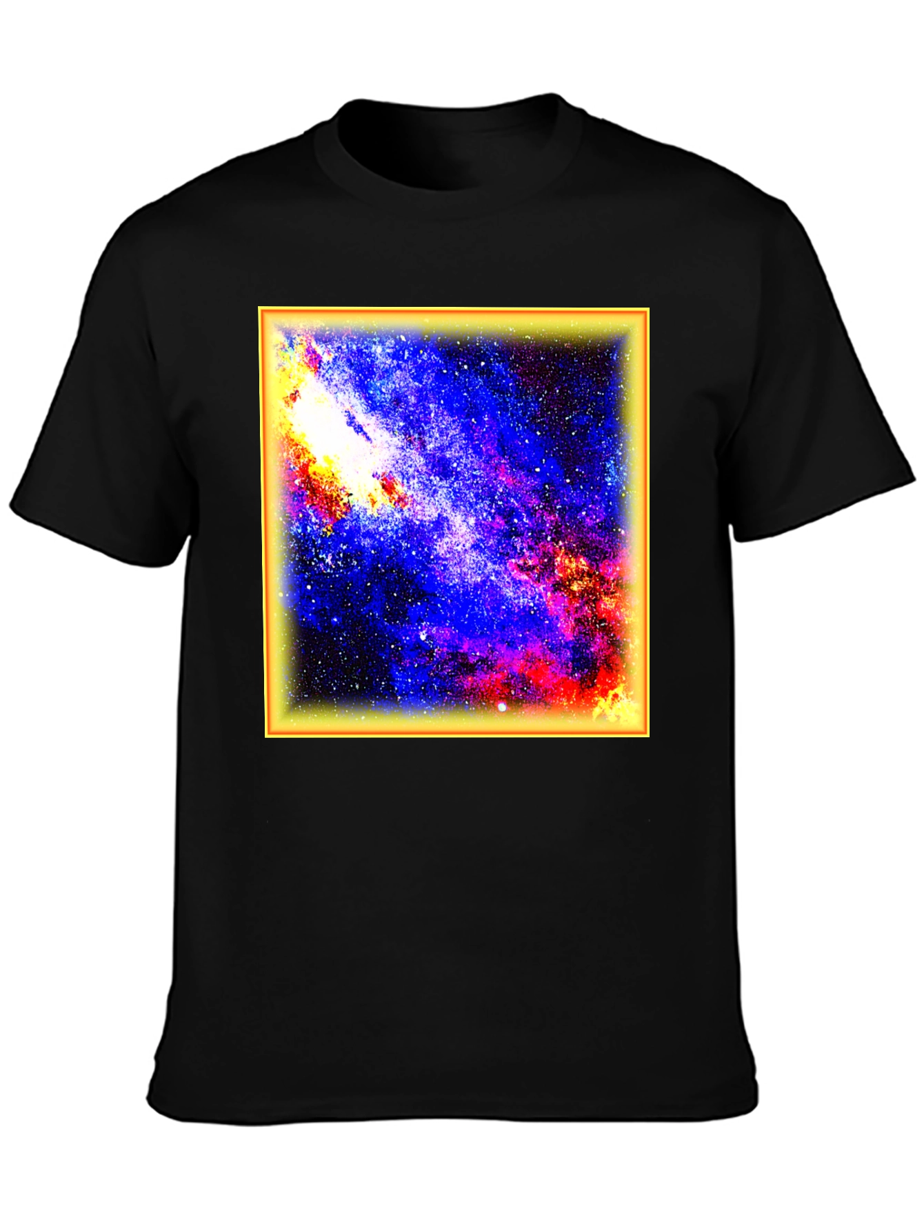Galaxy Print Black T-Shirt