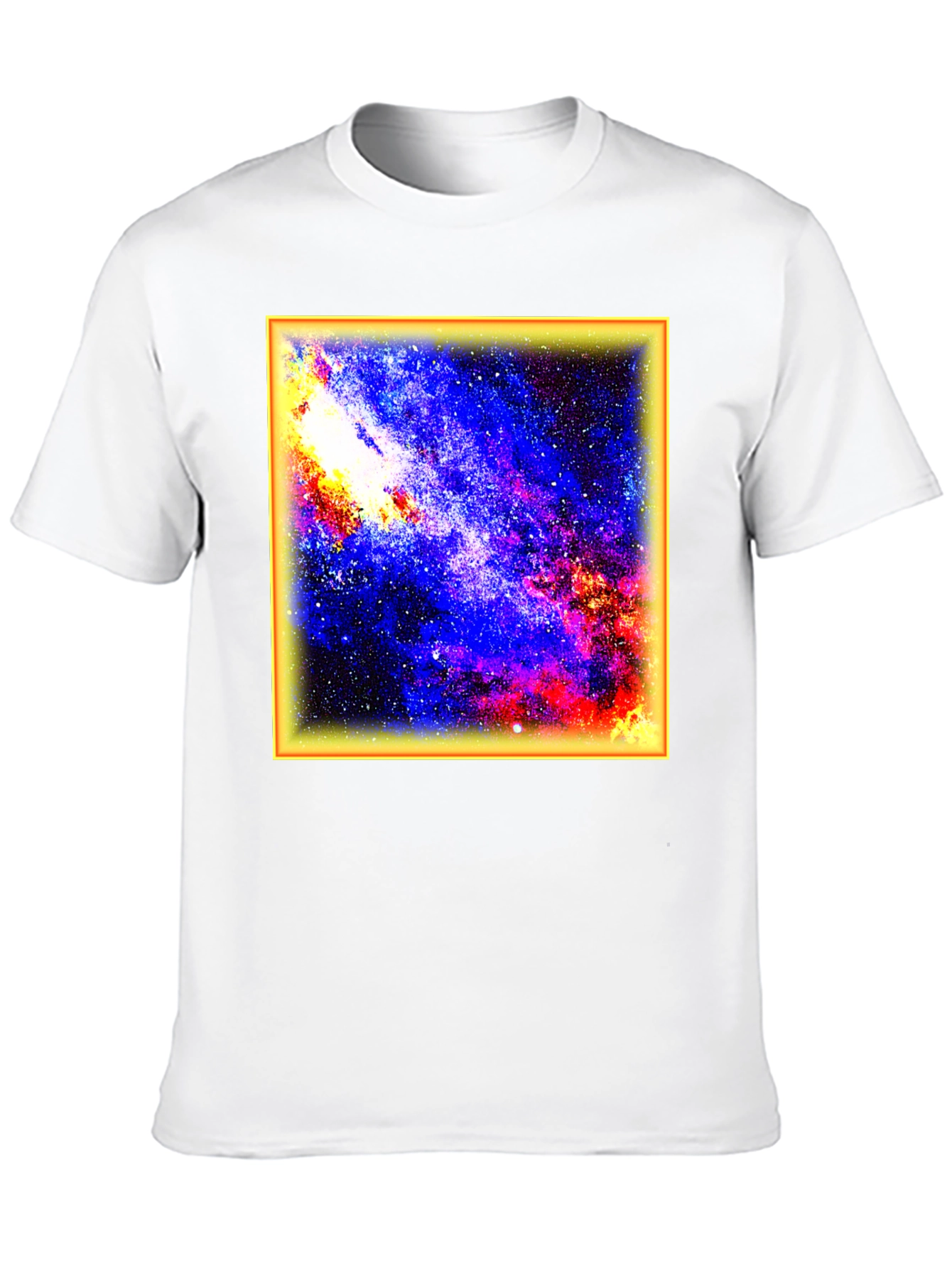 Galaxy Print Black T-Shirt