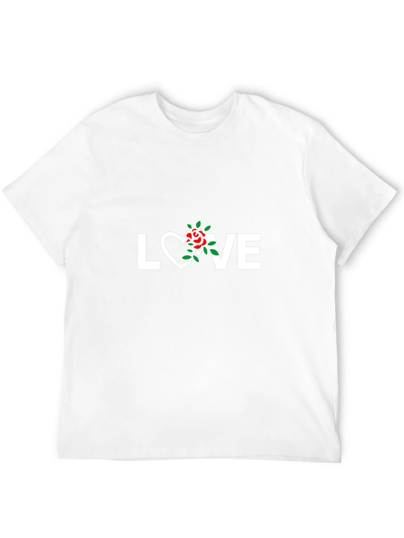 Love Rose Graphic Tee - Trendy Black T-Shirt