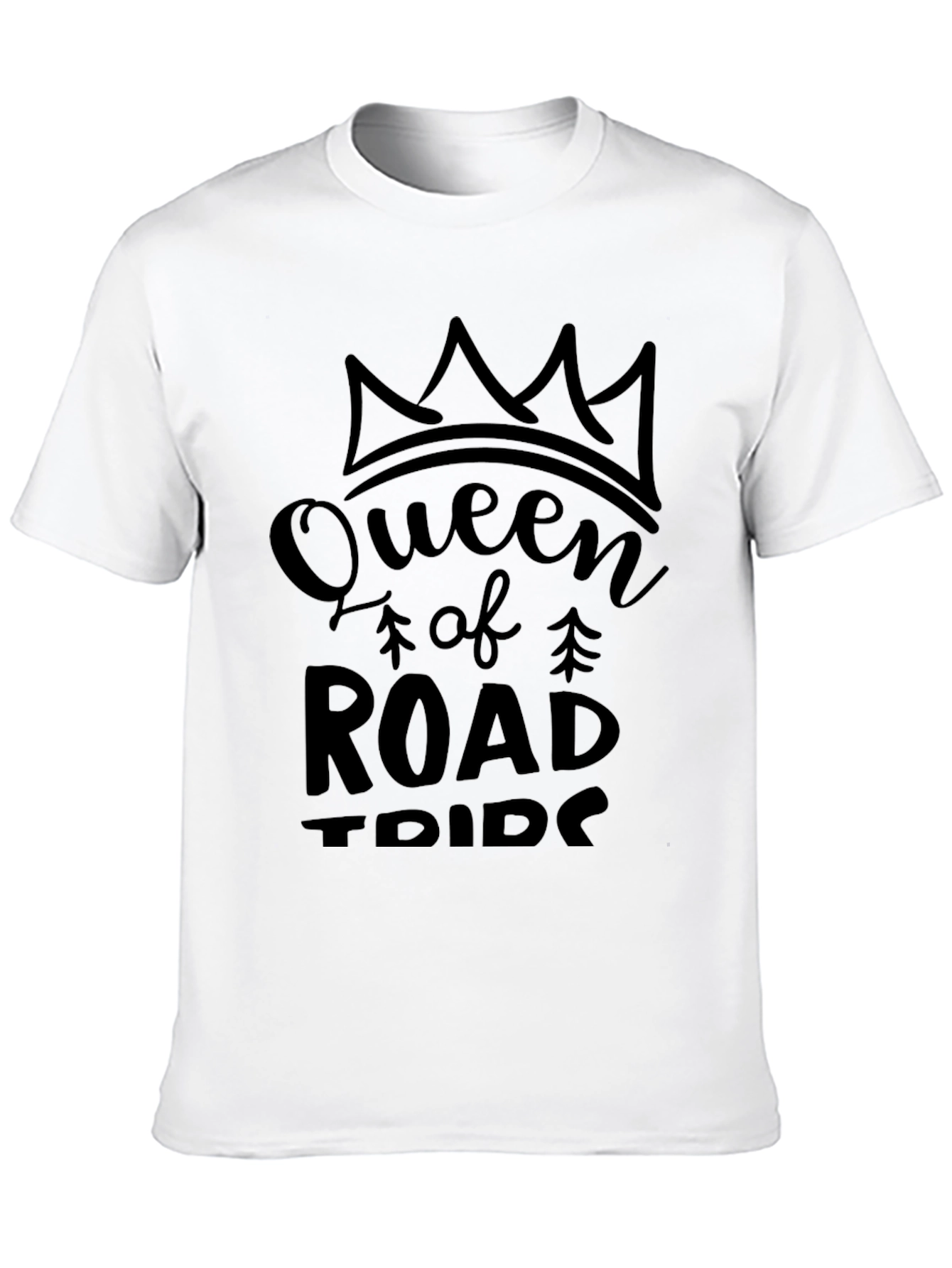 Queen of Road Trips Black T-Shirt