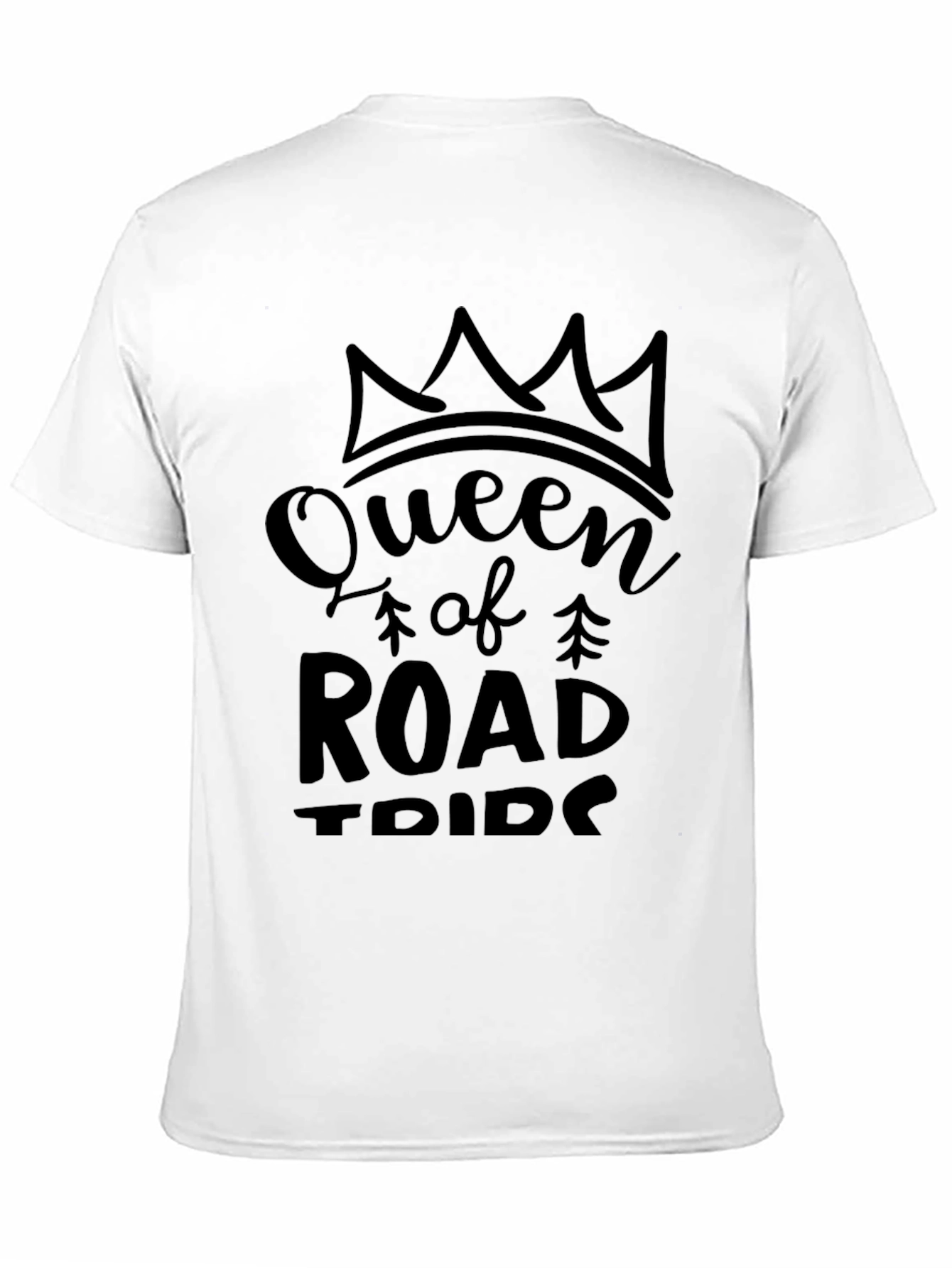 Queen of Road Trips Black T-Shirt