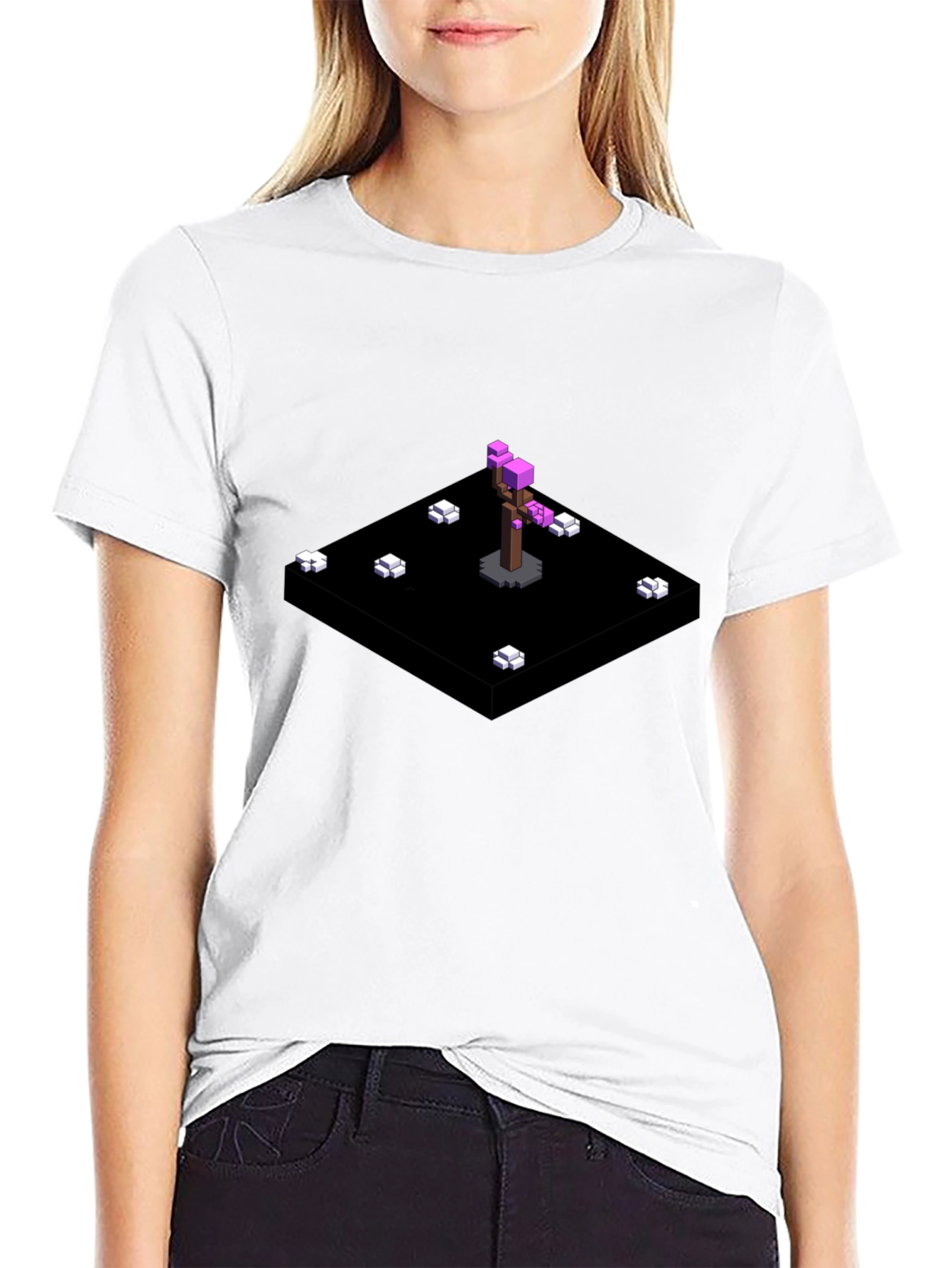 Pixel Art Tree T-Shirt - Modern Graphic Tee