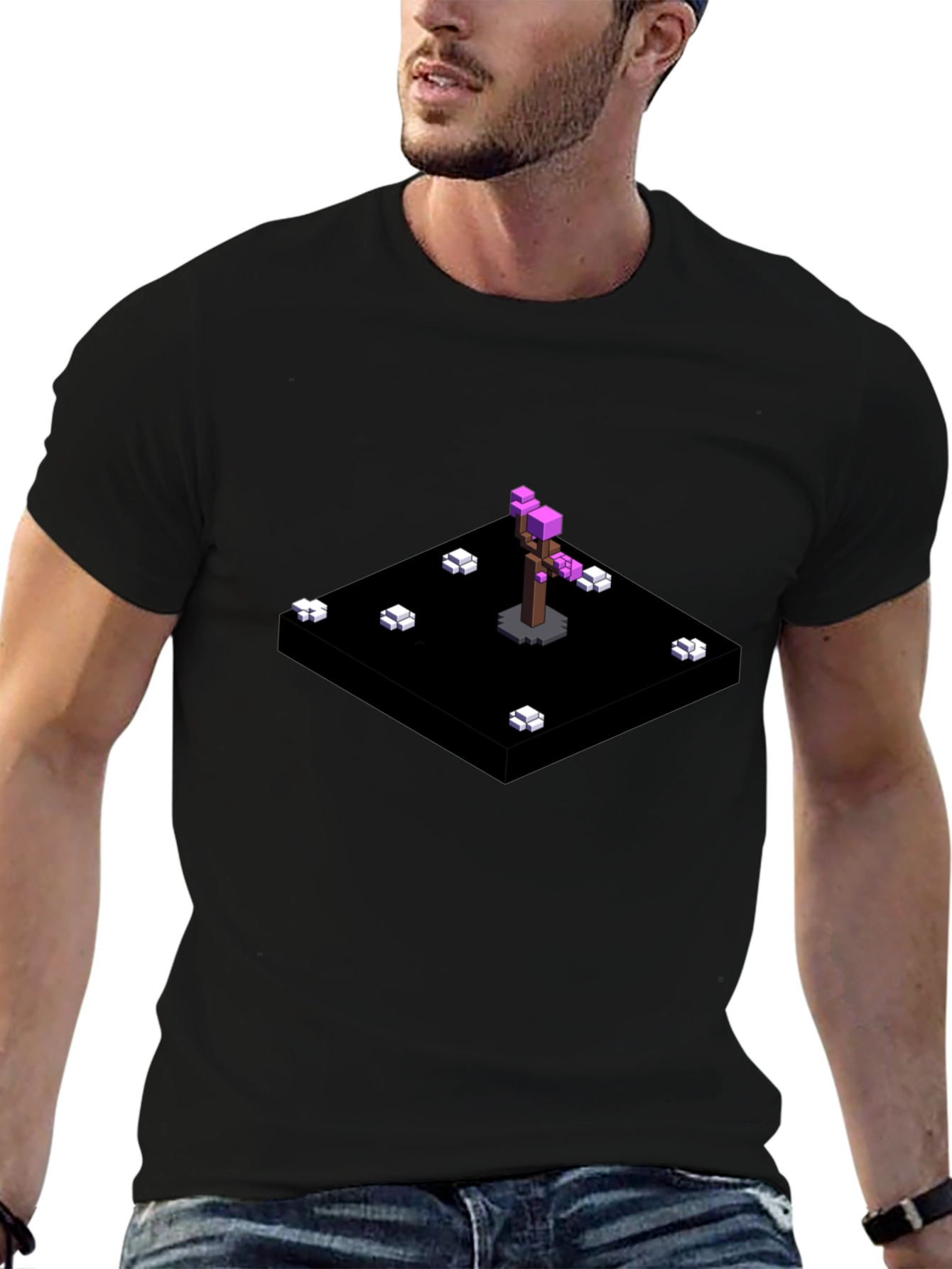 Pixel Art Tree T-Shirt - Modern Graphic Tee