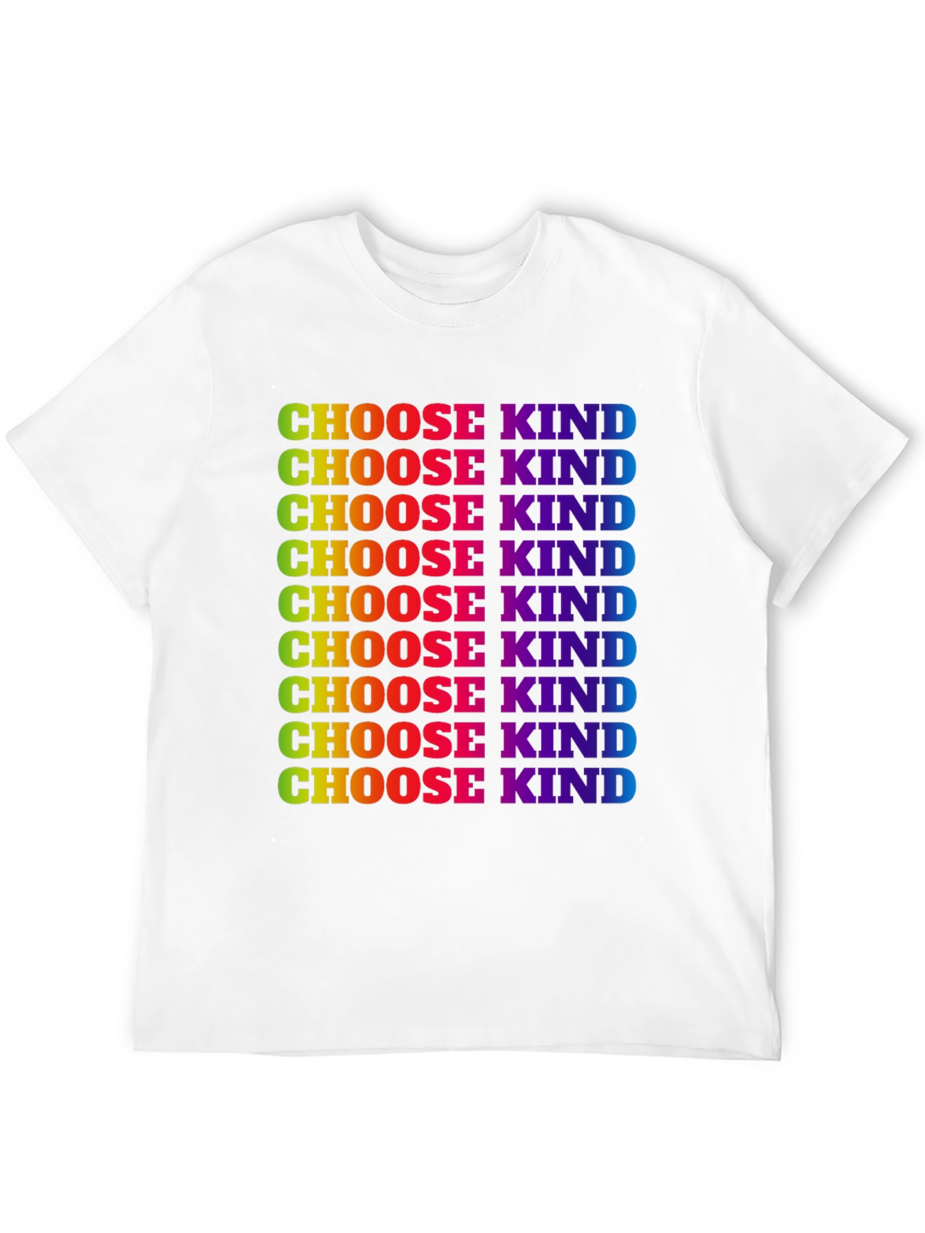 Choose Kind Rainbow Graphic Tee - Kindness Matters T-Shirt