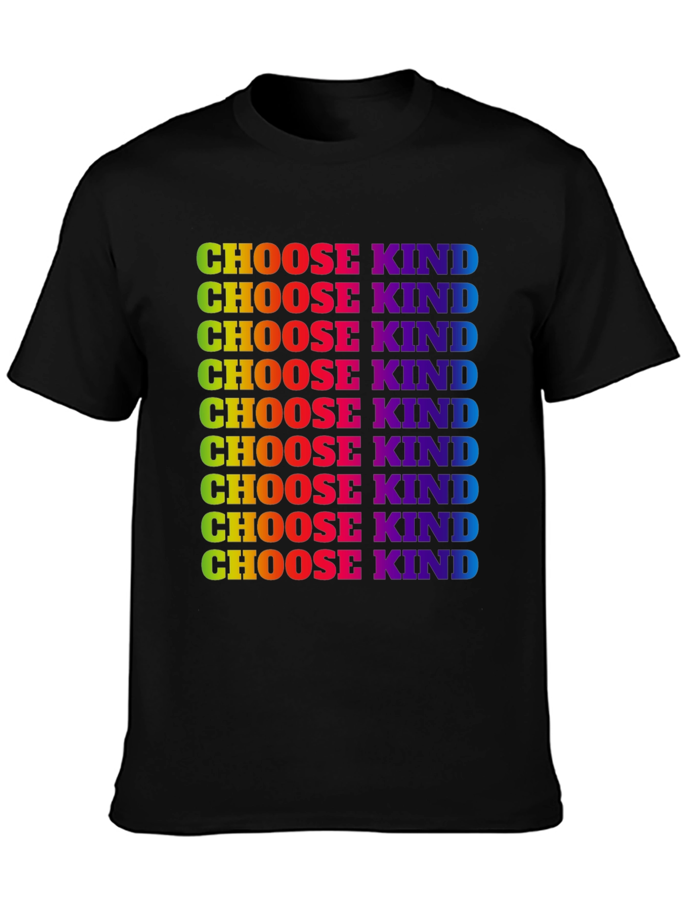 Choose Kind Rainbow Graphic Tee - Kindness Matters T-Shirt