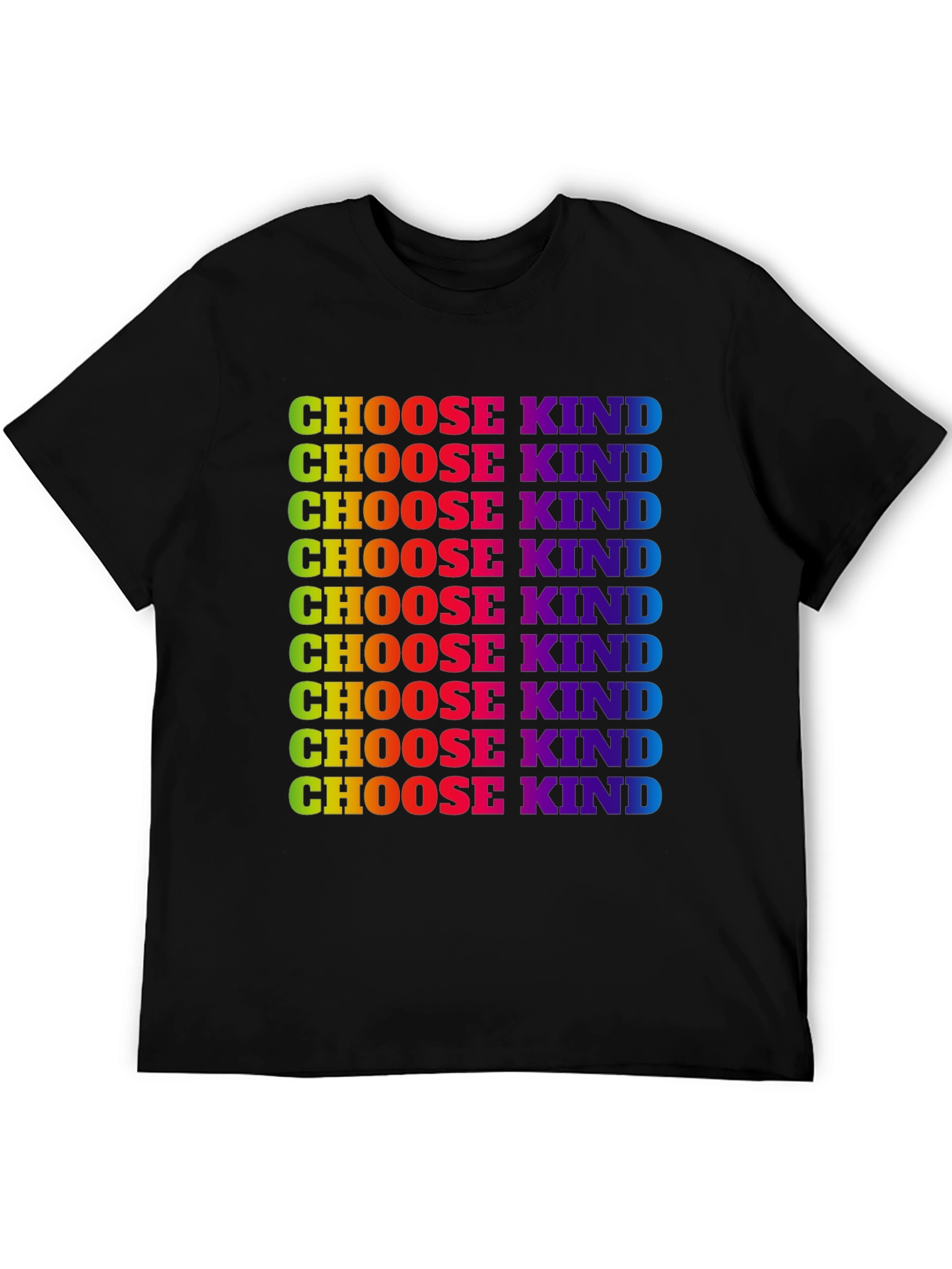 Choose Kind Rainbow Graphic Tee - Kindness Matters T-Shirt