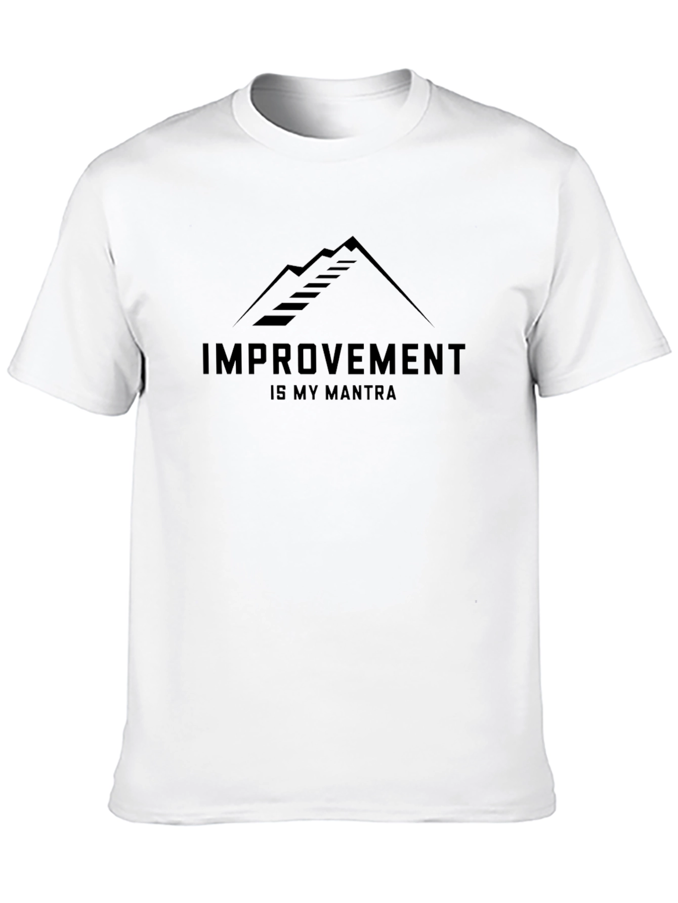 Improvement is My Mantra Black T-Shirt