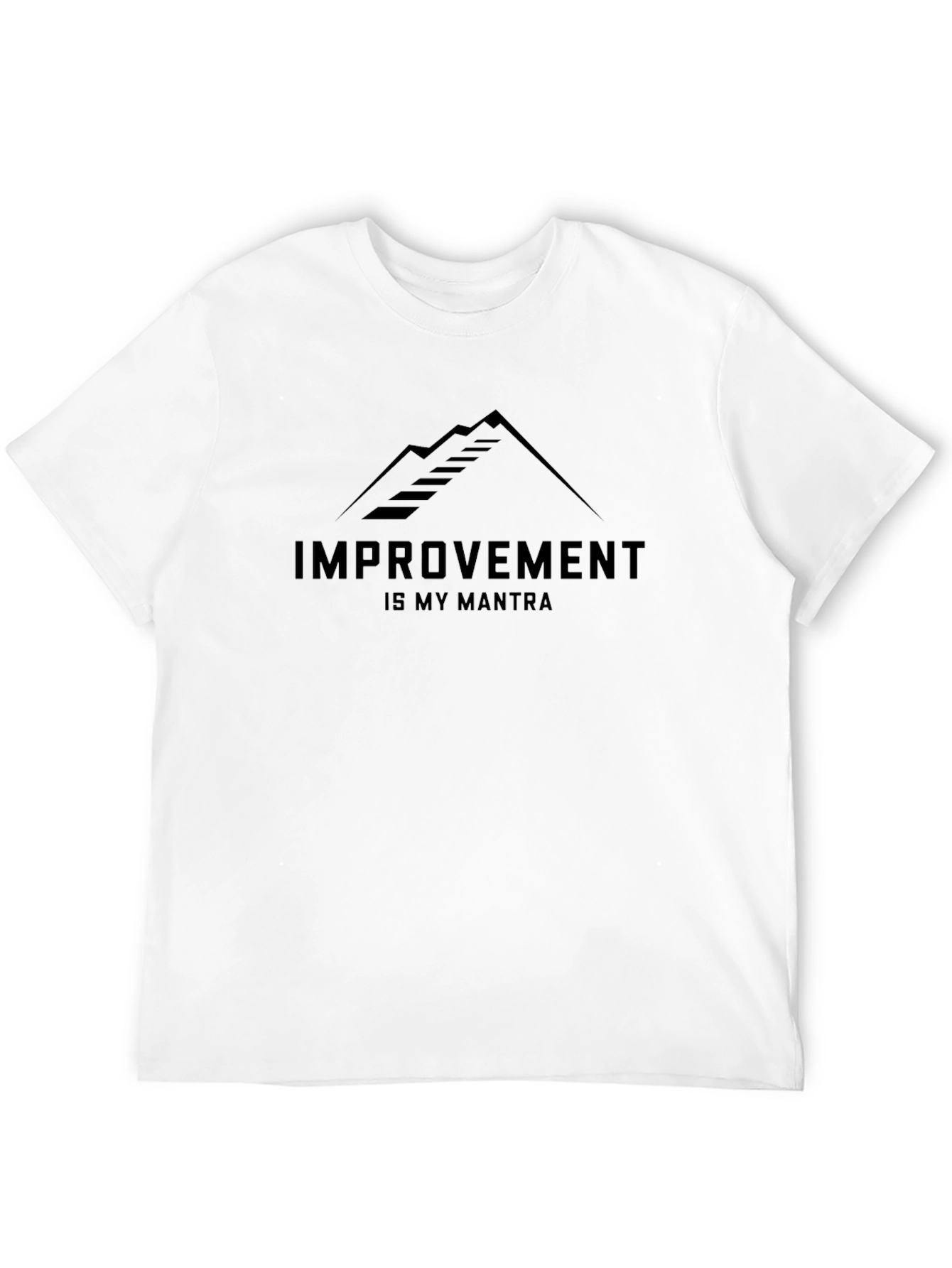Improvement is My Mantra Black T-Shirt