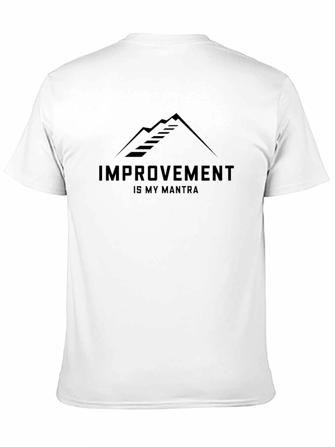 Improvement is My Mantra Black T-Shirt