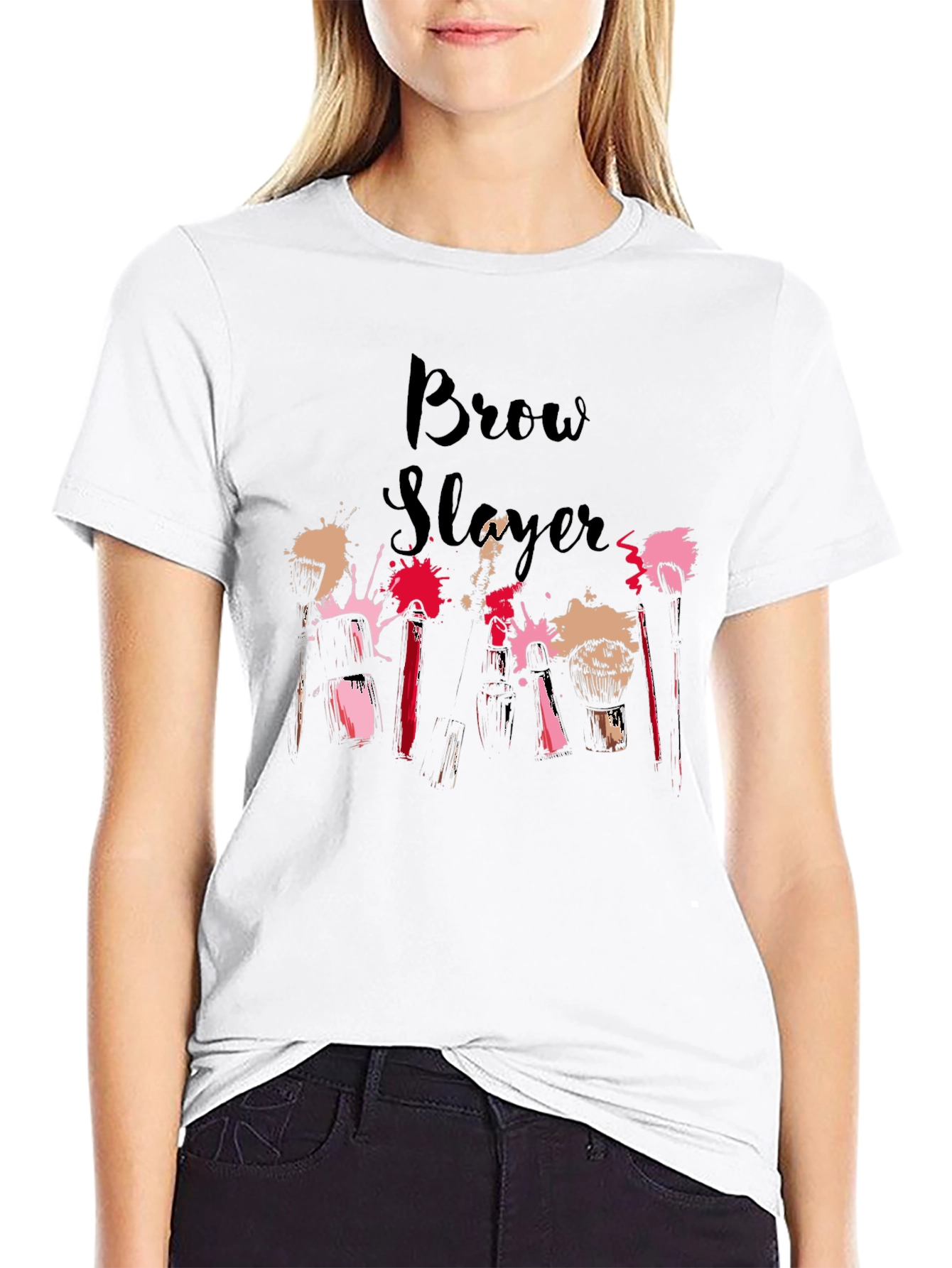 Brow Slayer T-Shirt - Stylish Makeup Artist Tee