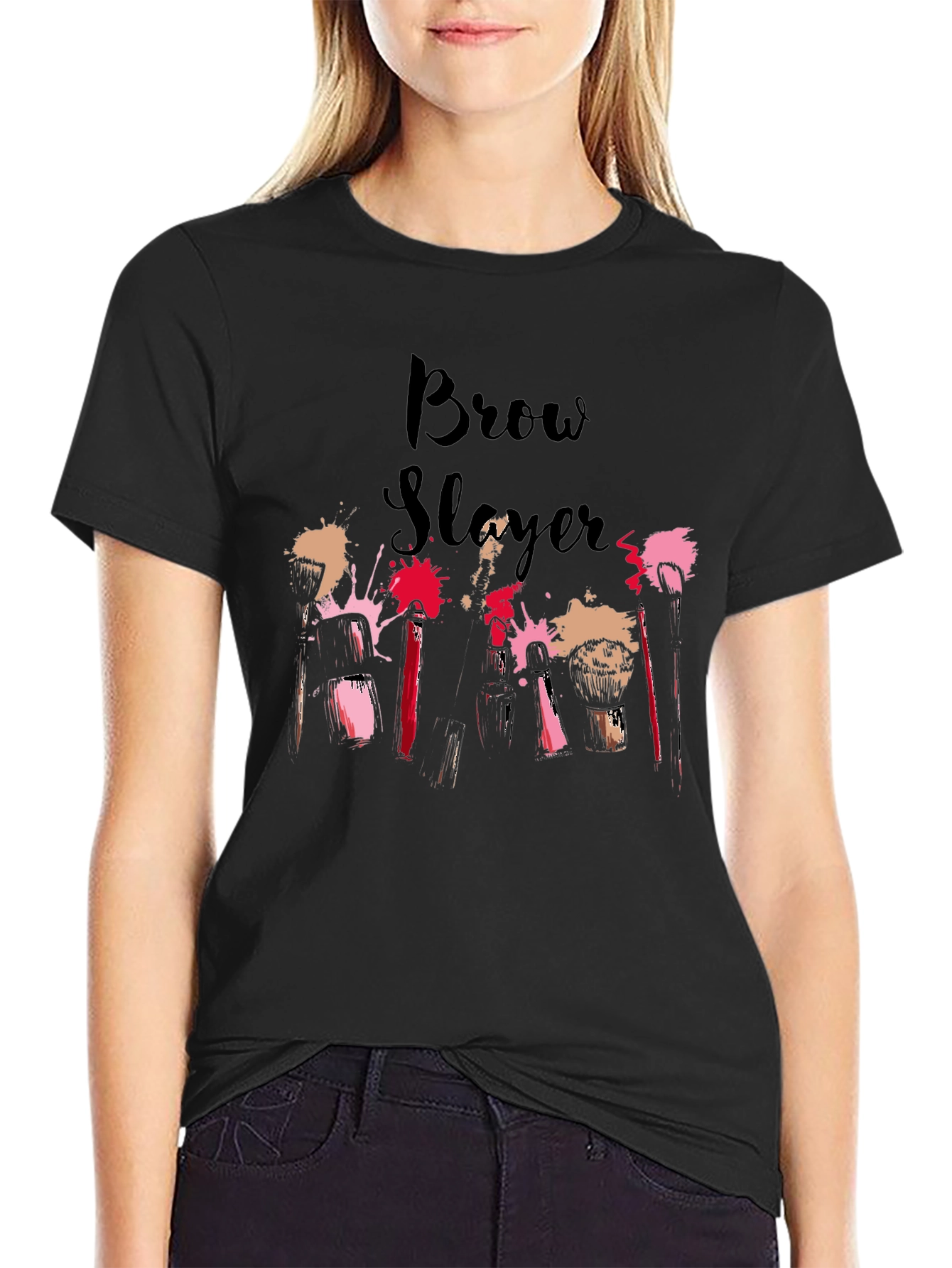 Brow Slayer T-Shirt - Stylish Makeup Artist Tee
