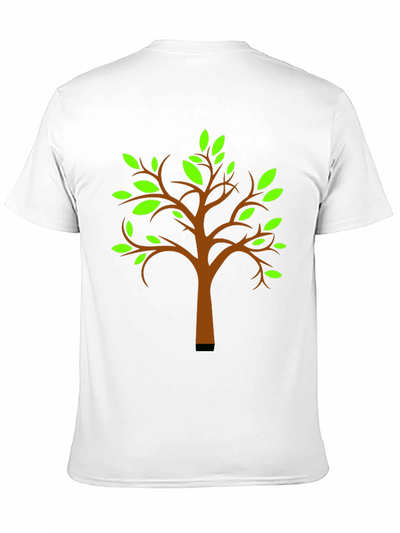 Nature Tree Graphic T-Shirt - Black Cotton Tee