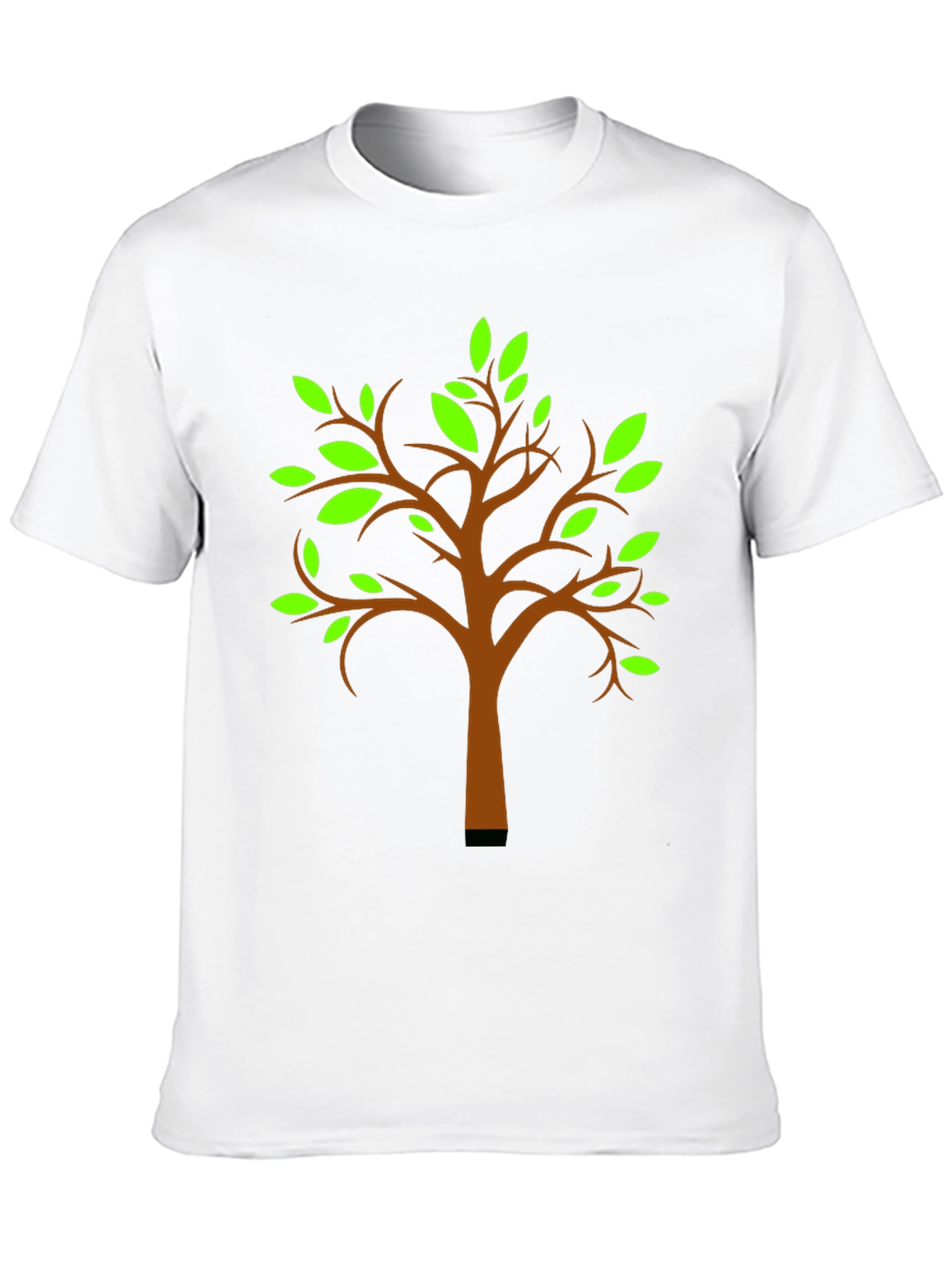 Nature Tree Graphic T-Shirt - Black Cotton Tee