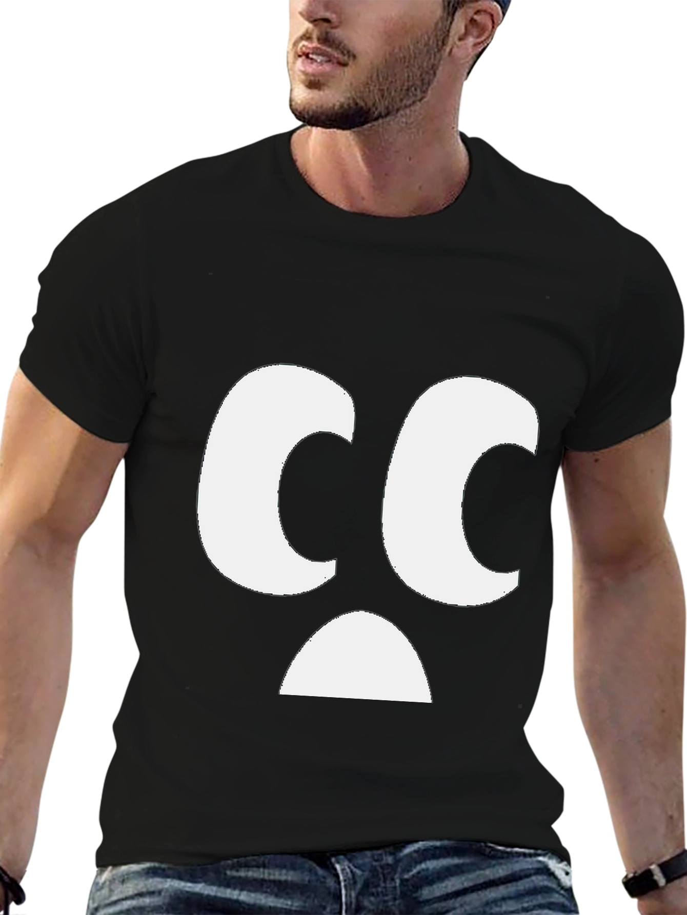 Sad Face Graphic T-Shirt