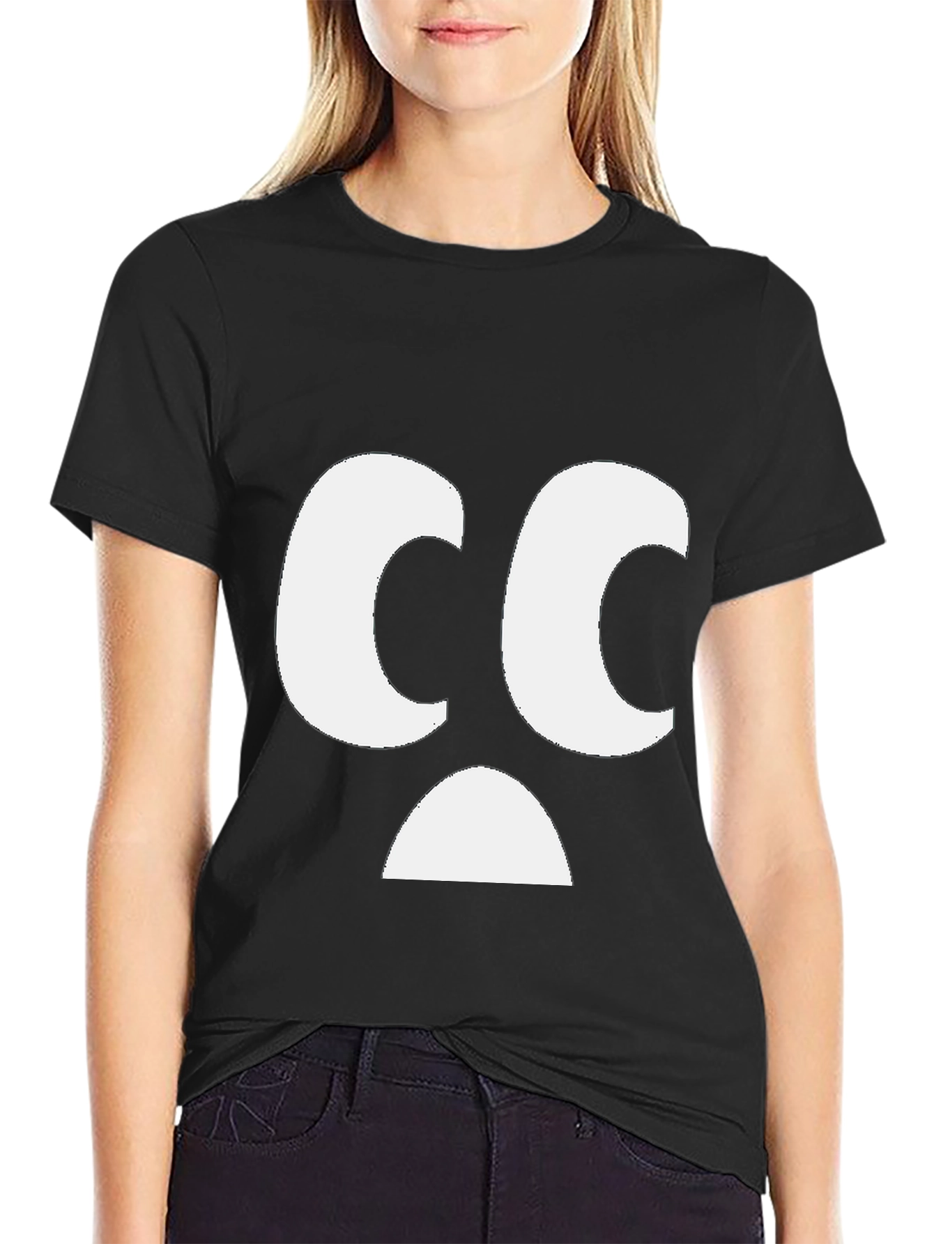 Sad Face Graphic T-Shirt