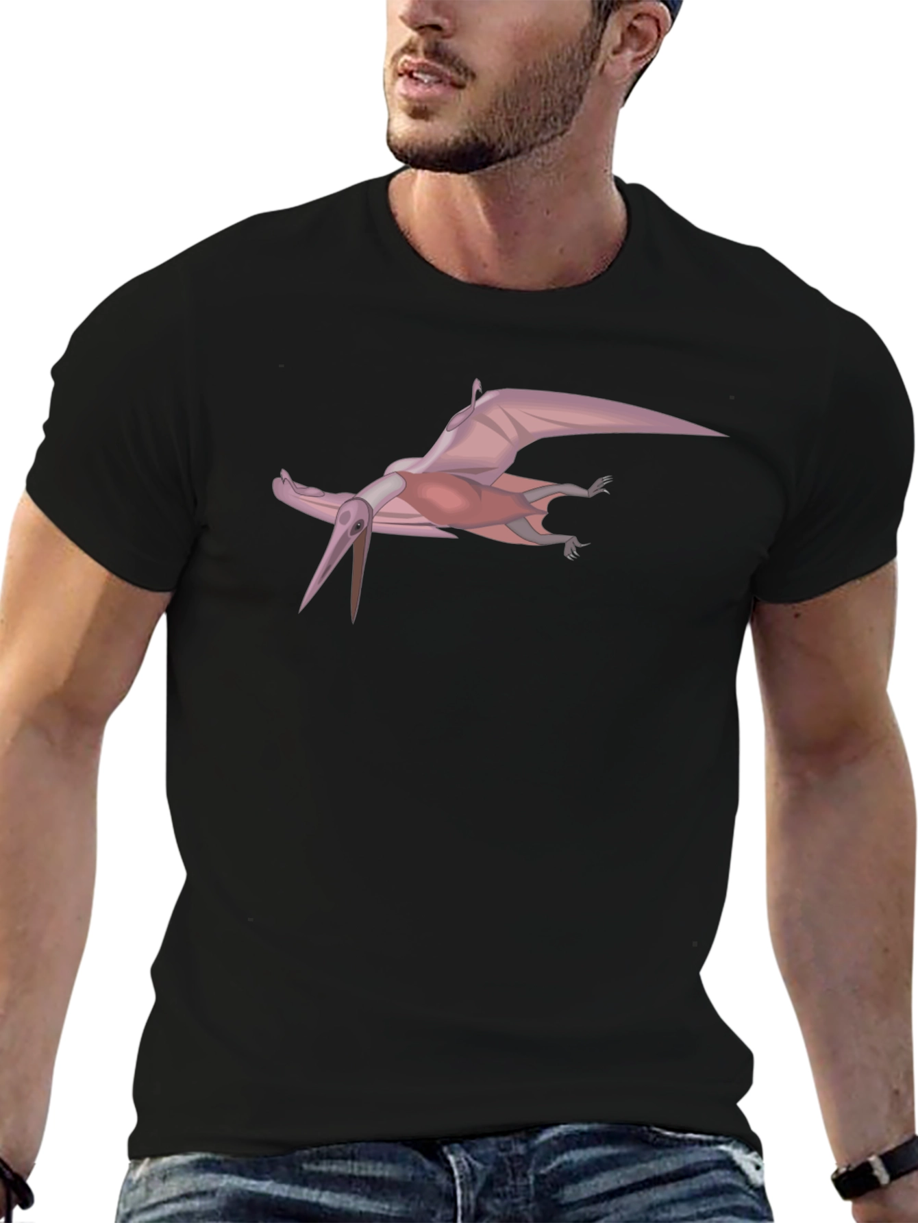 Pterodactyl Graphic Tee - Classic Black T-Shirt