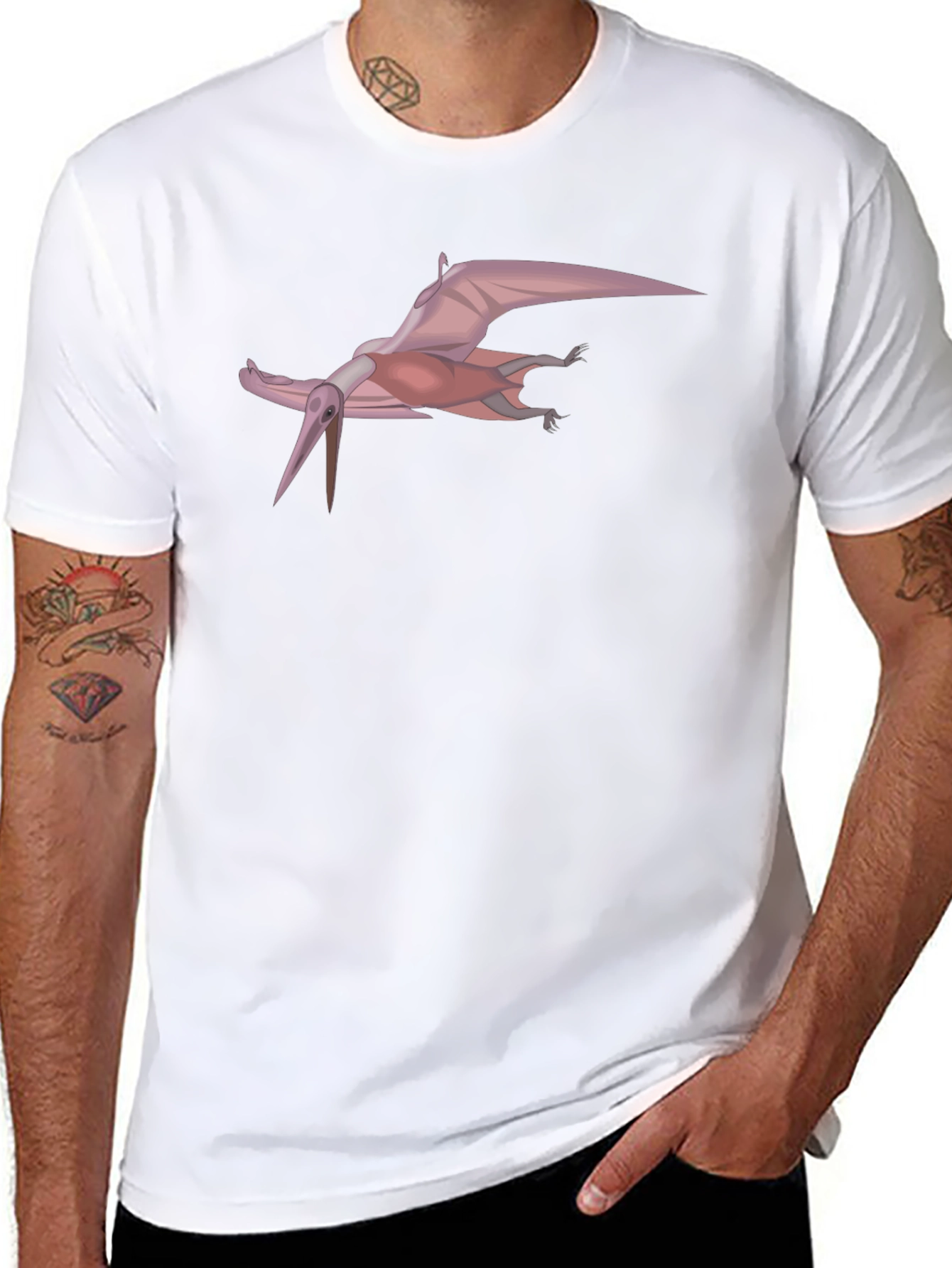 Pterodactyl Graphic Tee - Classic Black T-Shirt
