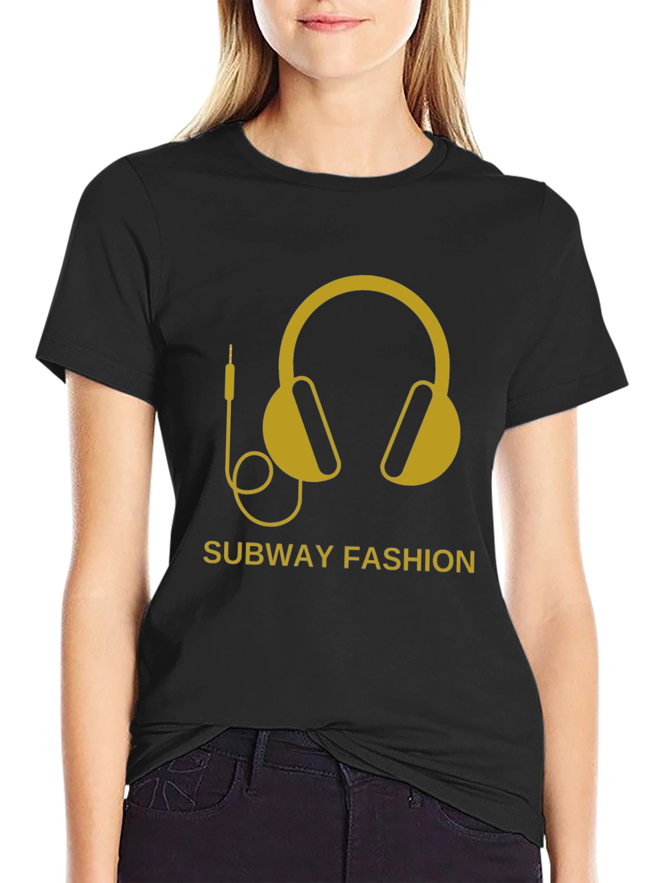 Subway Fashion Headphones Graphic Tee