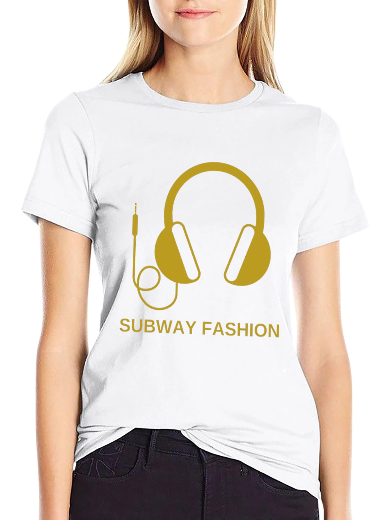 Subway Fashion Headphones Graphic Tee
