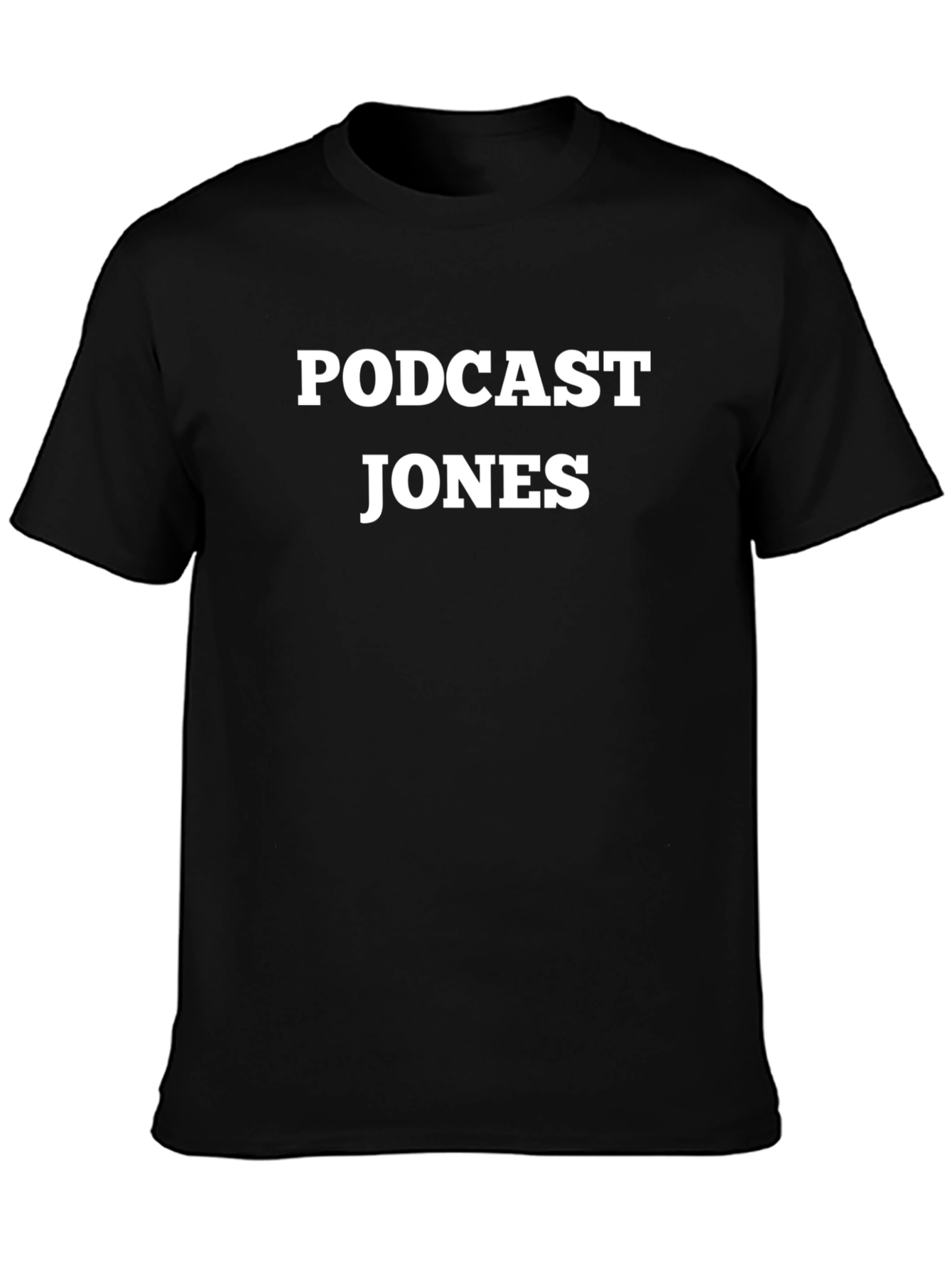 Podcast Jones Black T-Shirt