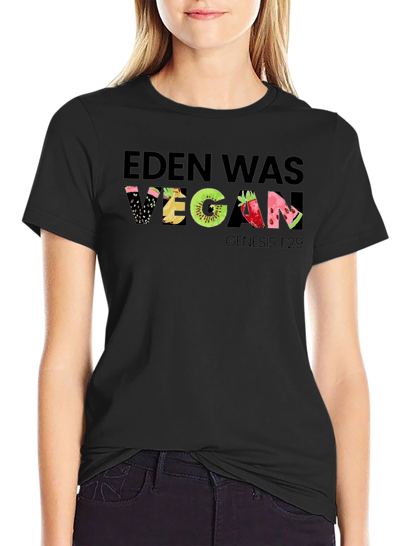 Eden Was Vegan Graphic T-Shirt