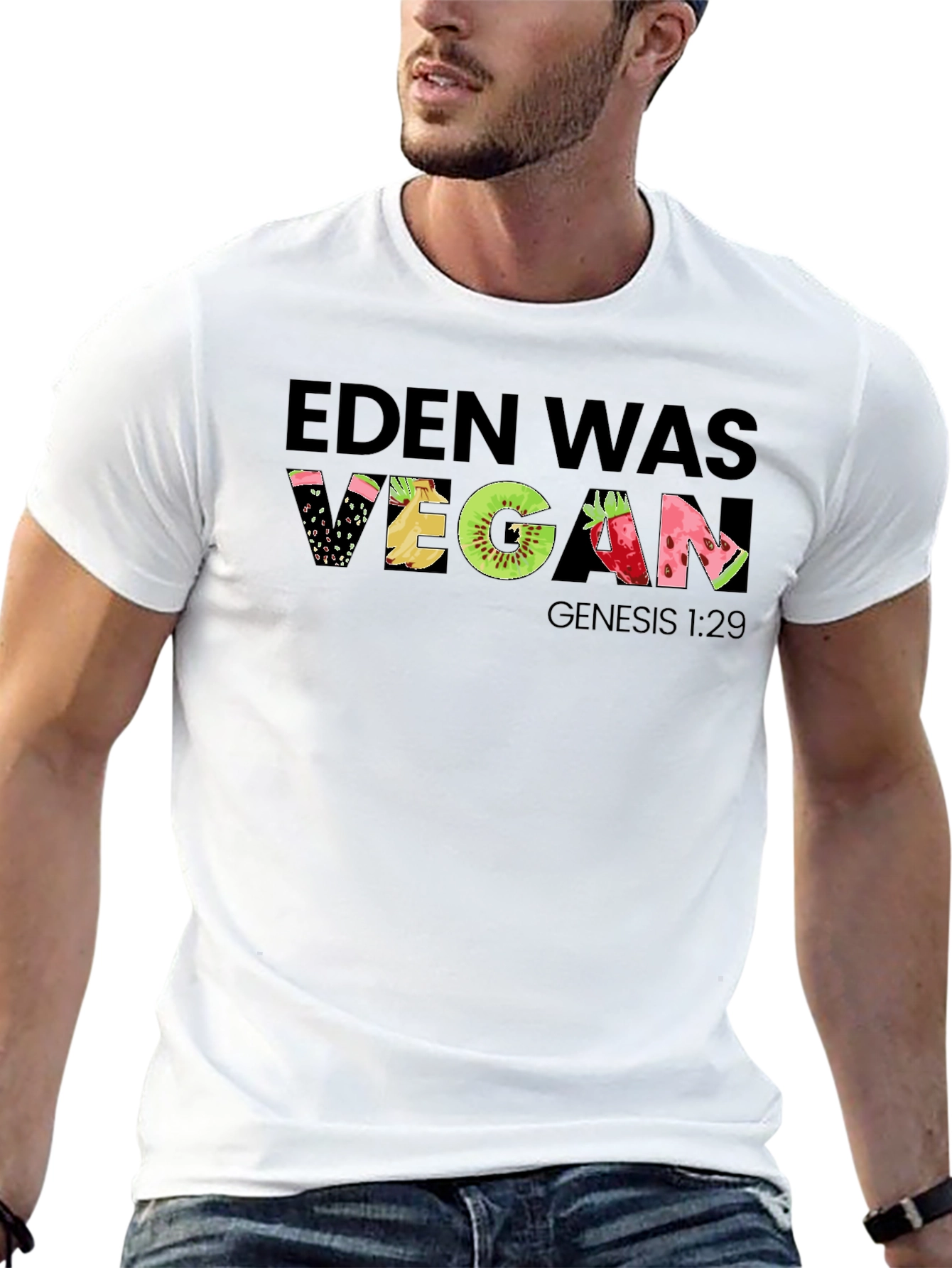 Eden Was Vegan Graphic T-Shirt